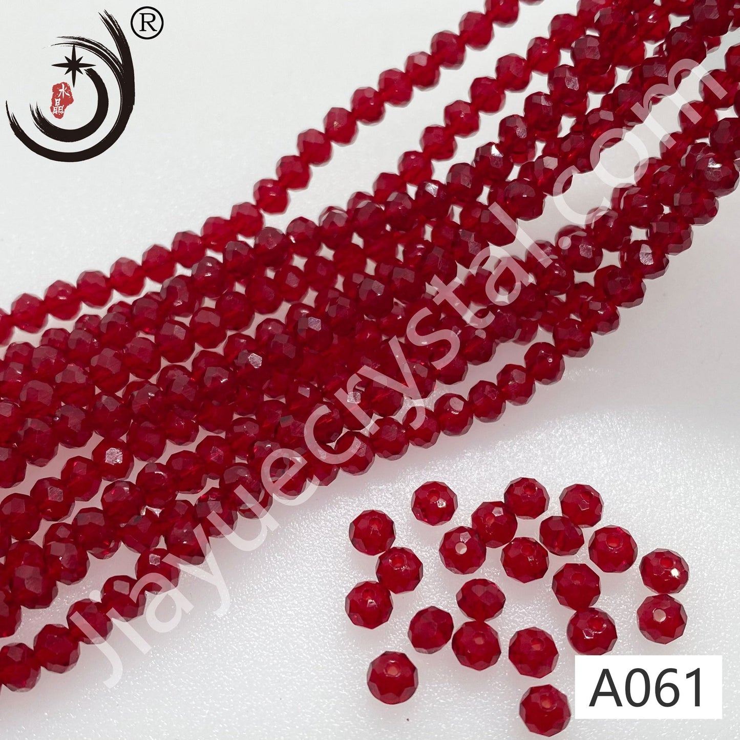 4MM Rondelle Beads Glass Crystal  Beads Wholesale For DIY Jewelry (10004)