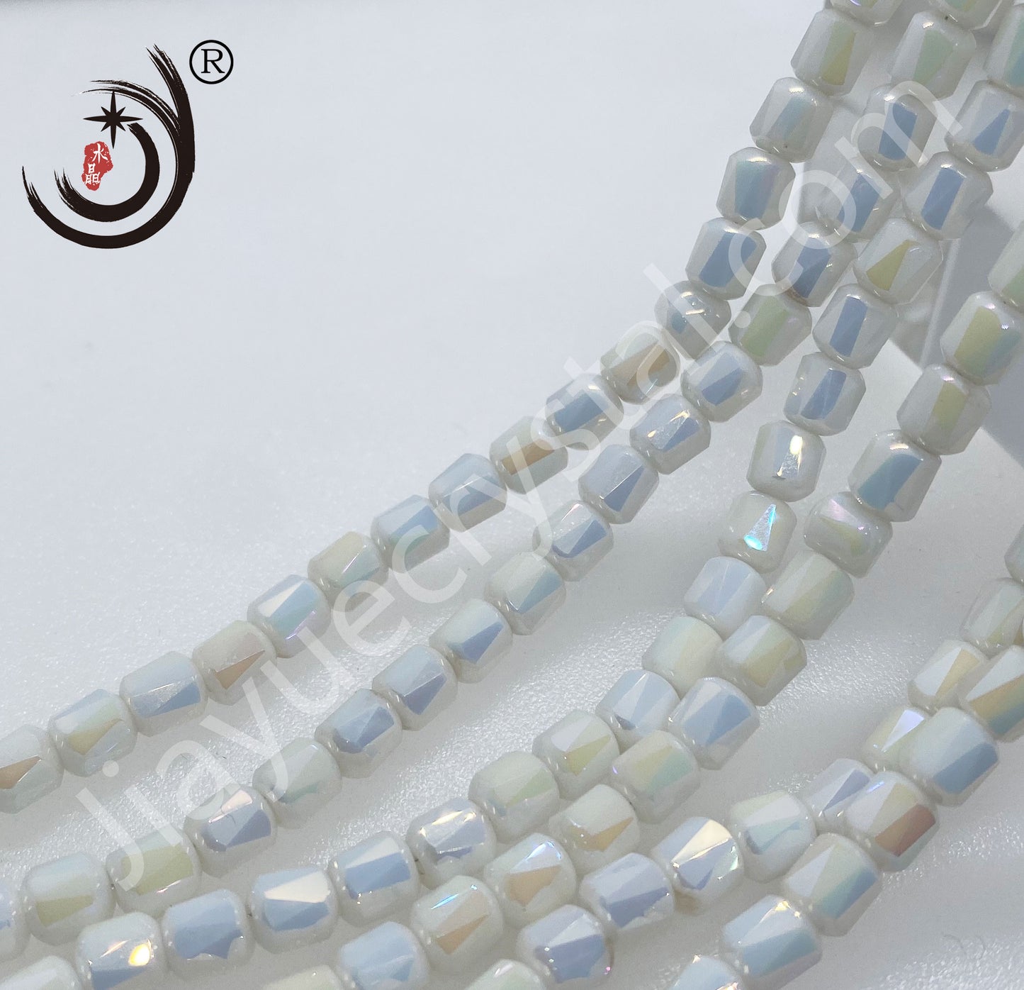 6MM Cylinder Glass Crystal Beads Whole Sale For DIY Jewelry (10137)