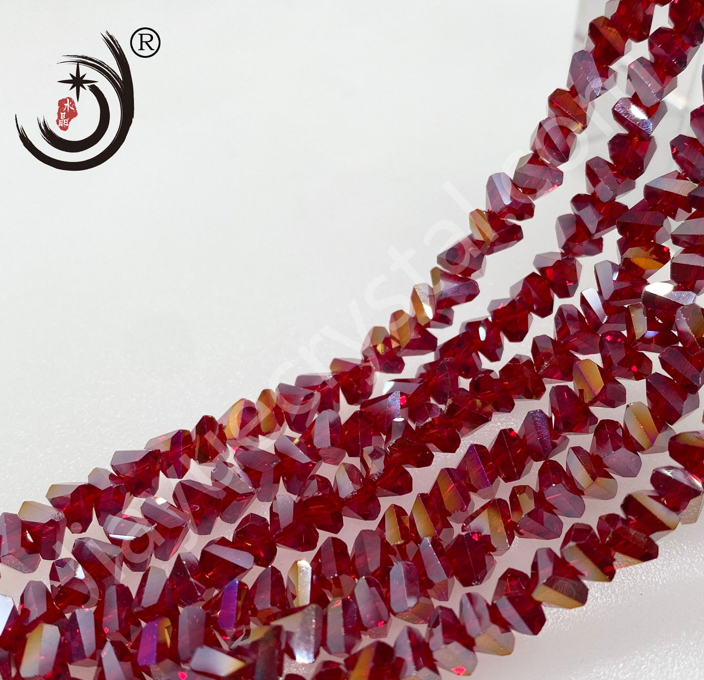 4MM/6MM Triangle Shape Crystal Glass Beads Wholesale For DIY Jewelry (15602)