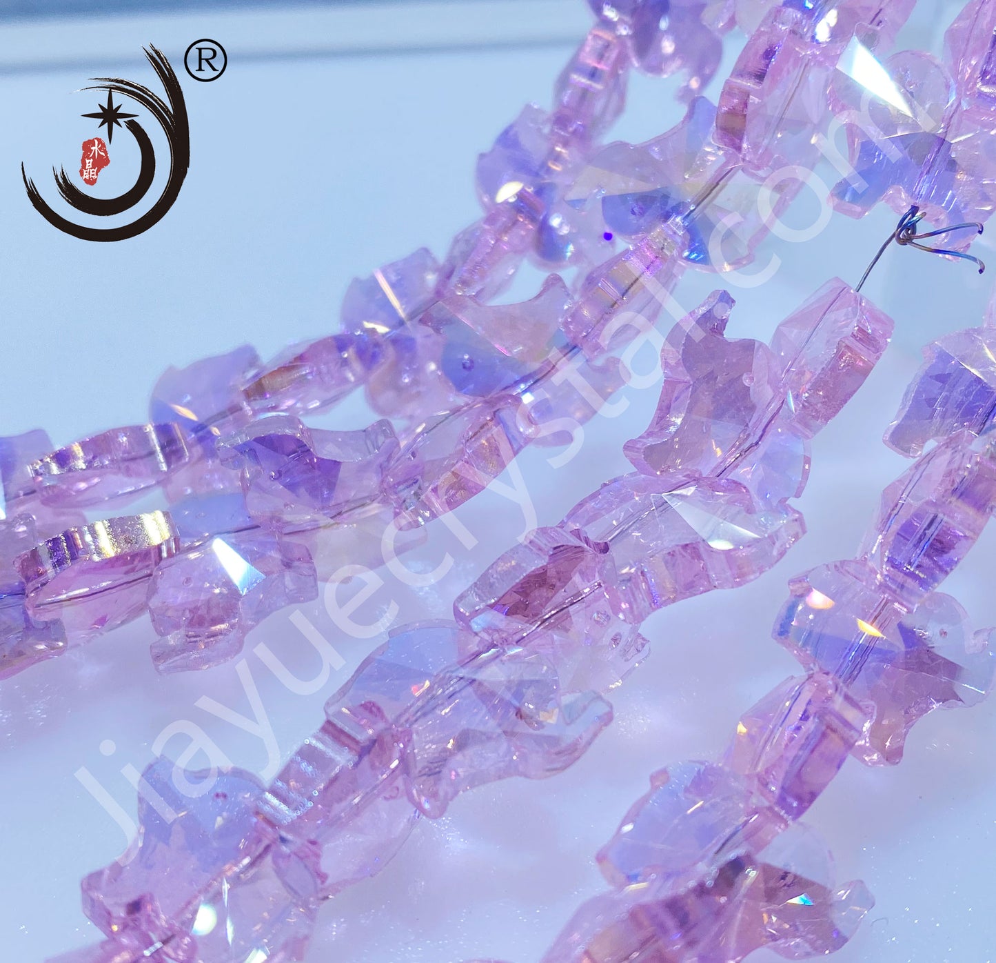 16MM Elephant Shape Crystal Glass Beads Whole Sale For DIY Jewelry (50060)