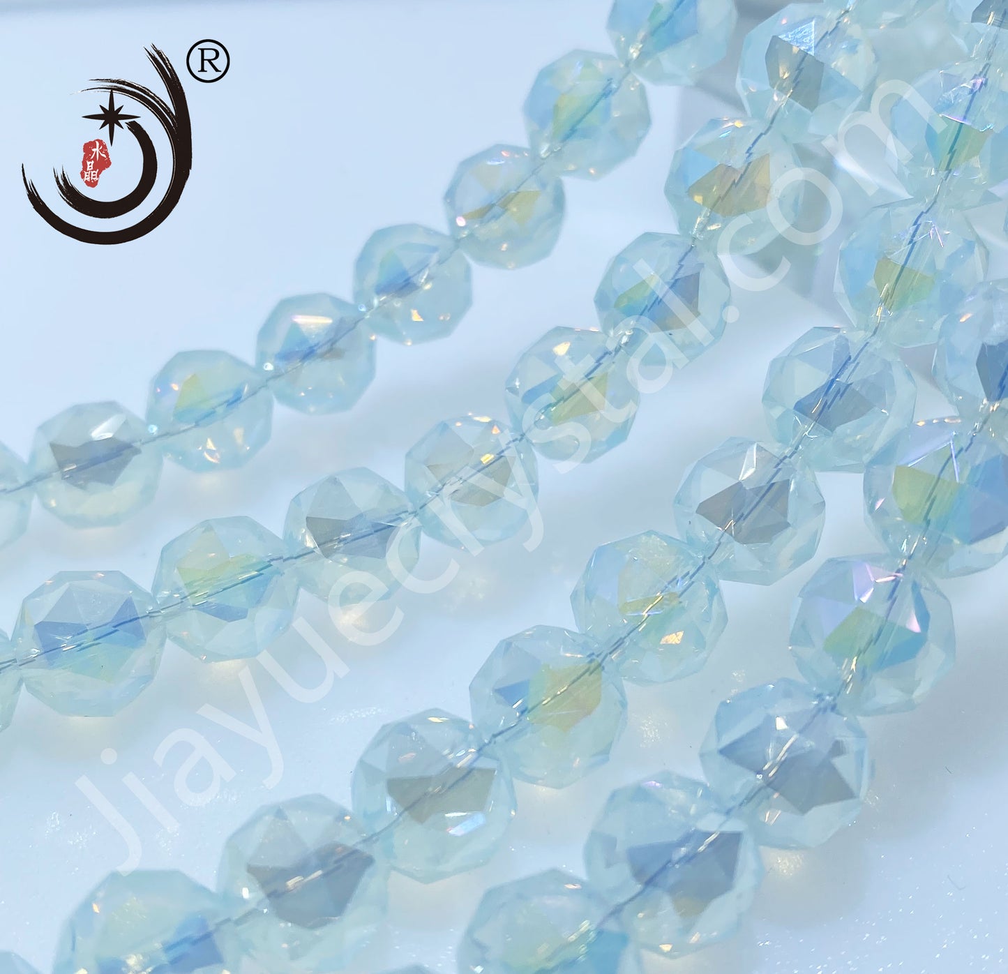 8MM Flower Ball  Beads Glass Crystal  Beads Wholesale For DIY Jewelry （10162）