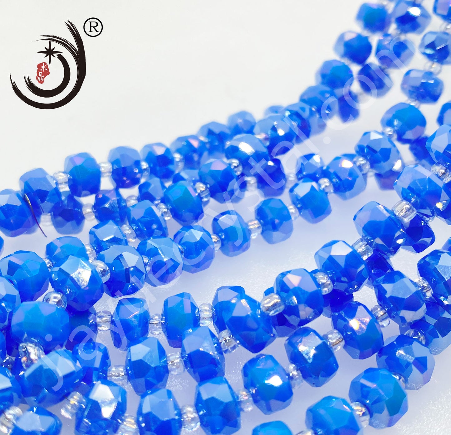 6MM/8MM Wheel Beads Crystal Glass Beads Whole Sale For DIY Jewelry (10117）