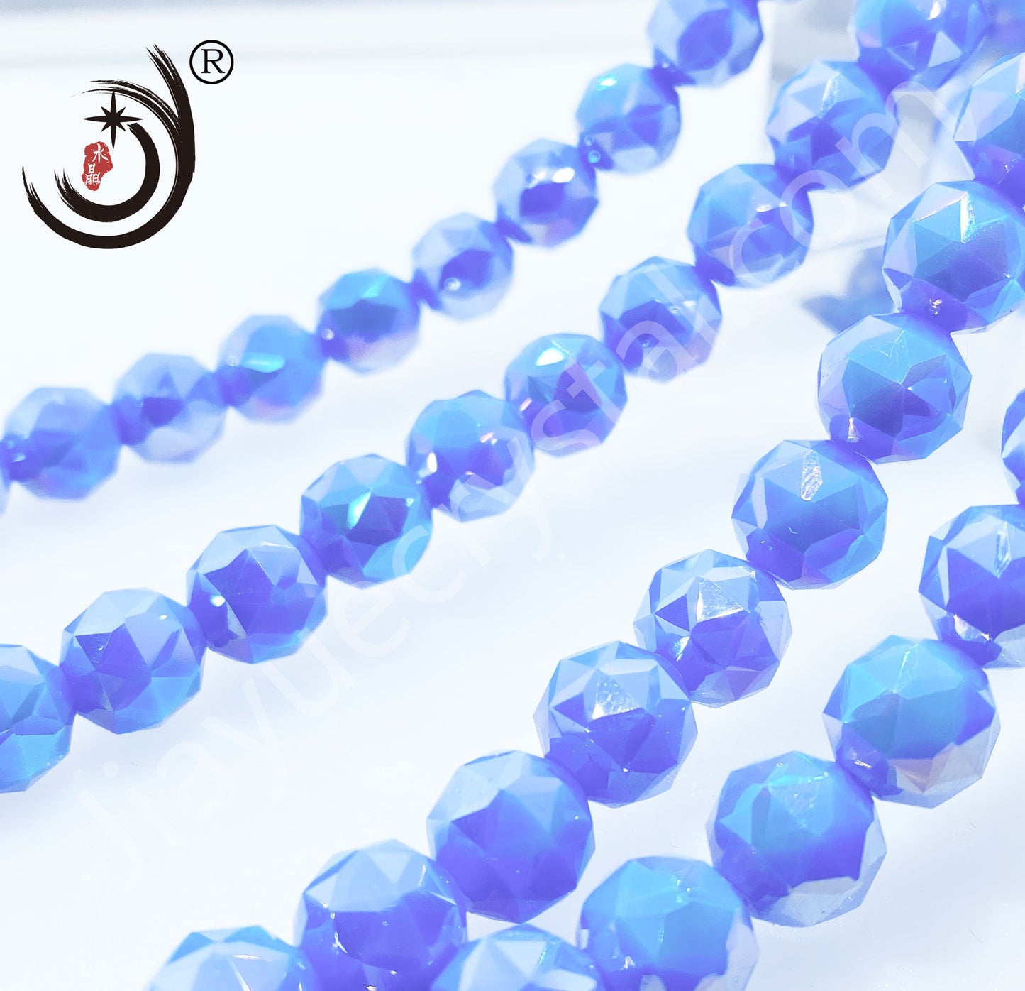 8MM Flower Ball  Beads Glass Crystal  Beads Wholesale For DIY Jewelry （10162）