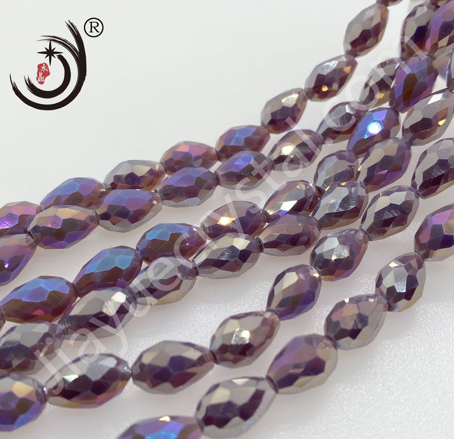 6MM/8MM Water Drop Crystal Glass Beads Whole Sale For DIY Jewelry (10050)