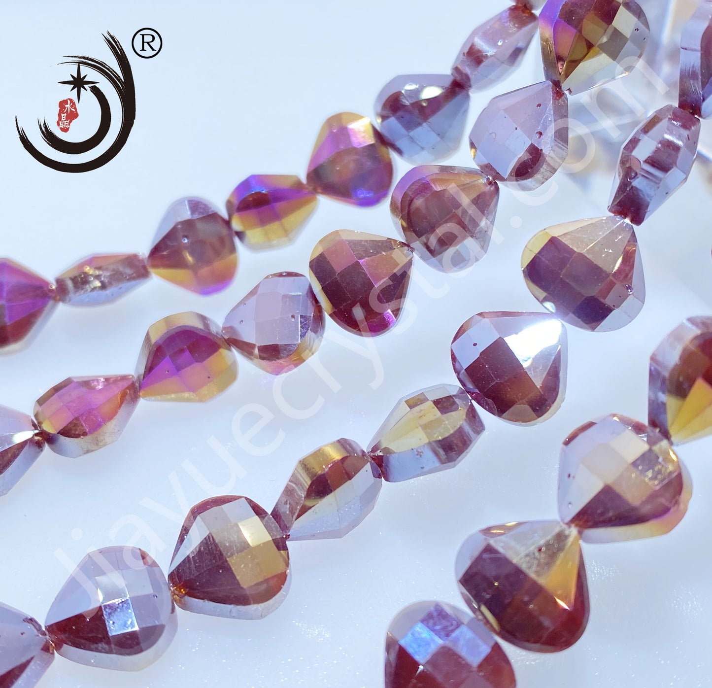 12MM Flower Basket Shape Glass Crystal Beads Wholesale For DIY Jewelry （50080）