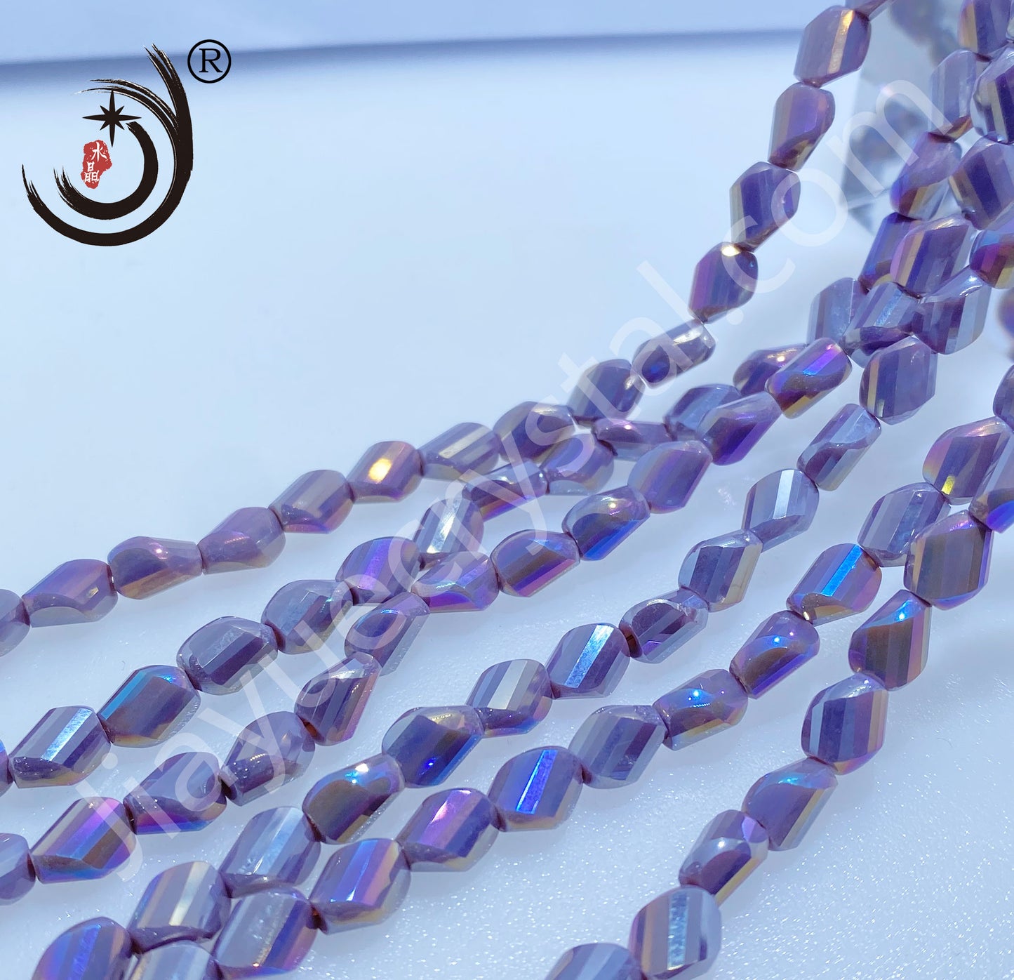 6X9MM Twist Beads Glass Crystal Beads Wholesale For DIY Jewelry ( 19600)