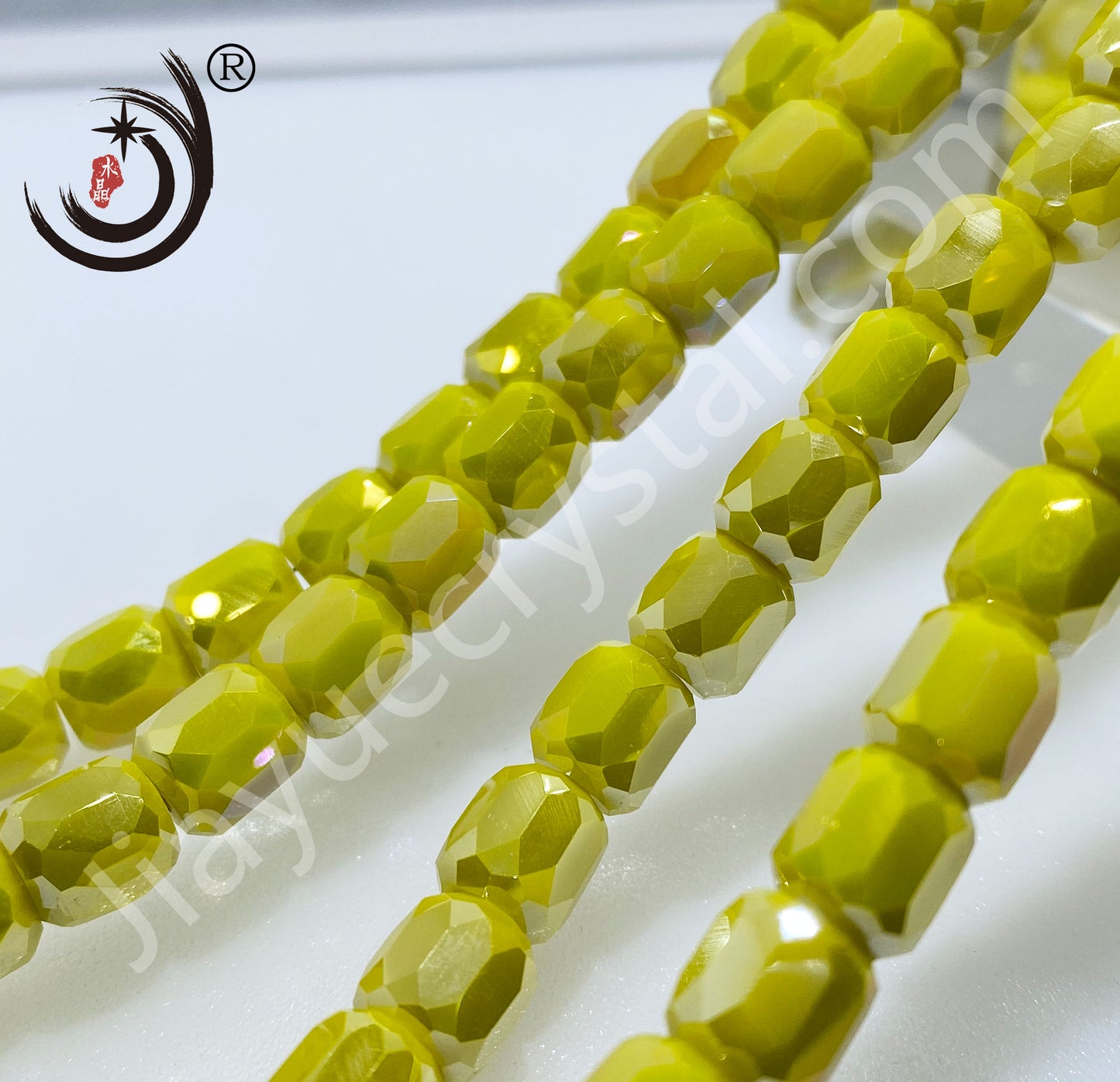 8MM Cylinder Crystal Glass Beads Whole Sale For Jewelry (10138)