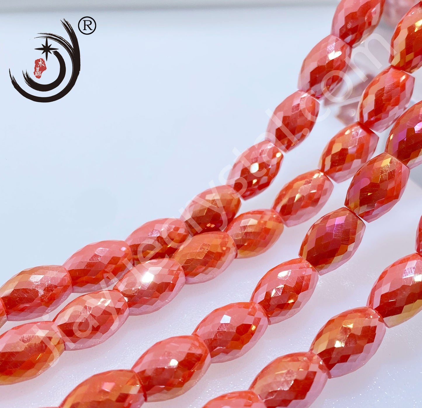 8MM Drum Beads Crystal Glass Beads Wholesale For DIY Jewelry (10108）