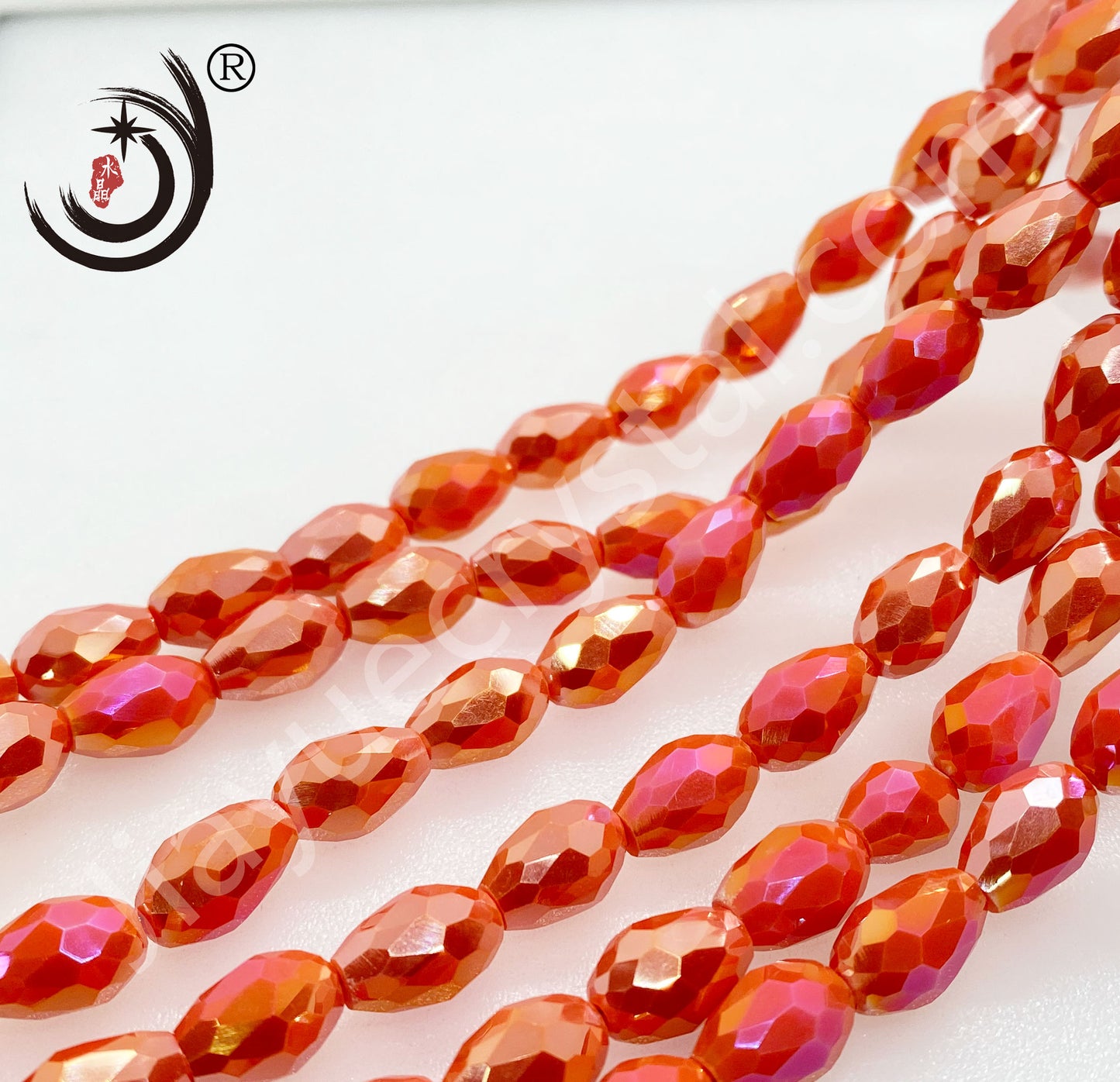 6MM/8MM Water Drop Crystal Glass Beads Whole Sale For DIY Jewelry (10050)