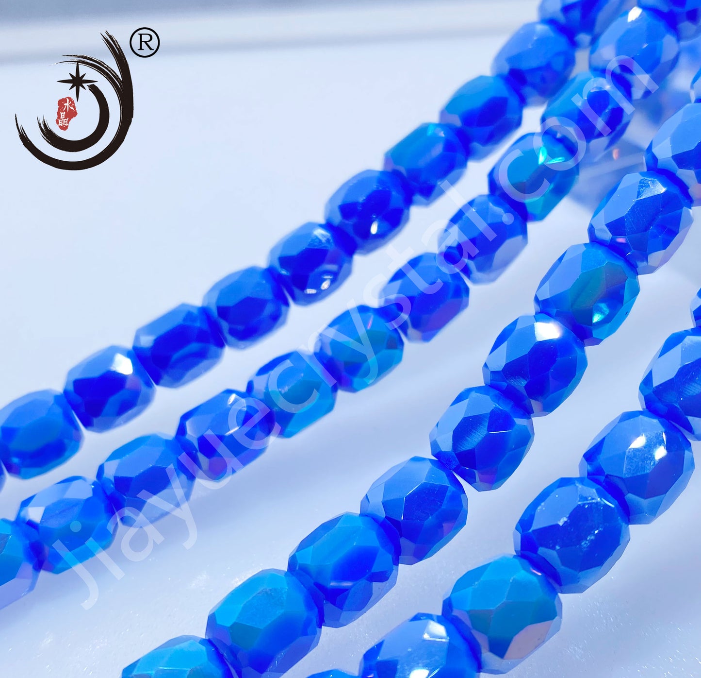 8MM Cylinder Crystal Glass Beads Whole Sale For Jewelry (10138)