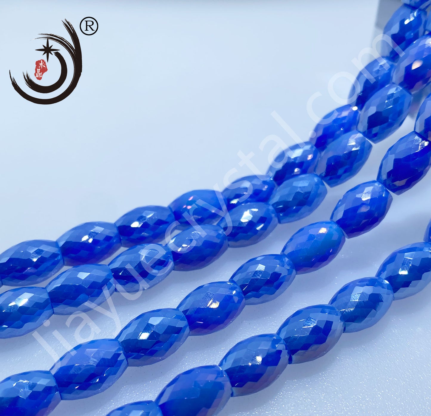 8MM Drum Beads Crystal Glass Beads Wholesale For DIY Jewelry (10108）