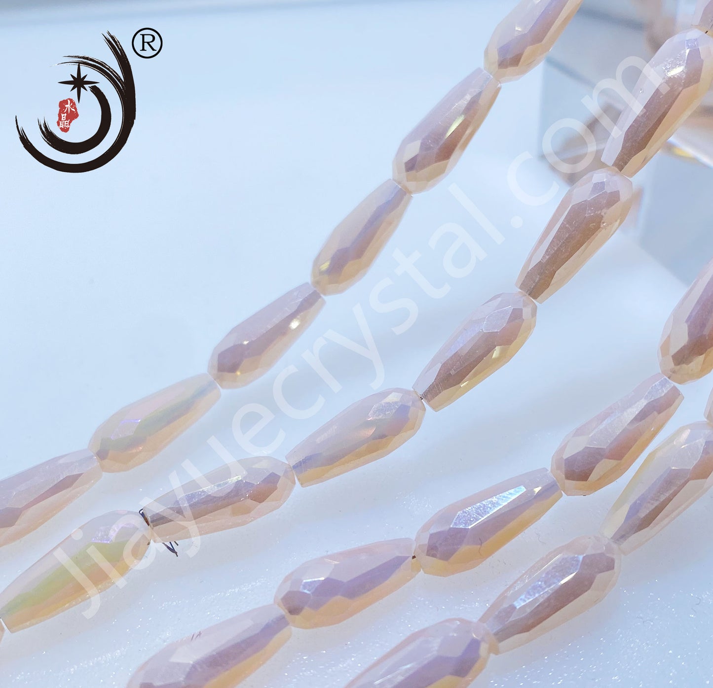 6*14MM Long Warer Drop Beads Crystal Glass Beads Whole Sale For DIY Jewelry (10055）