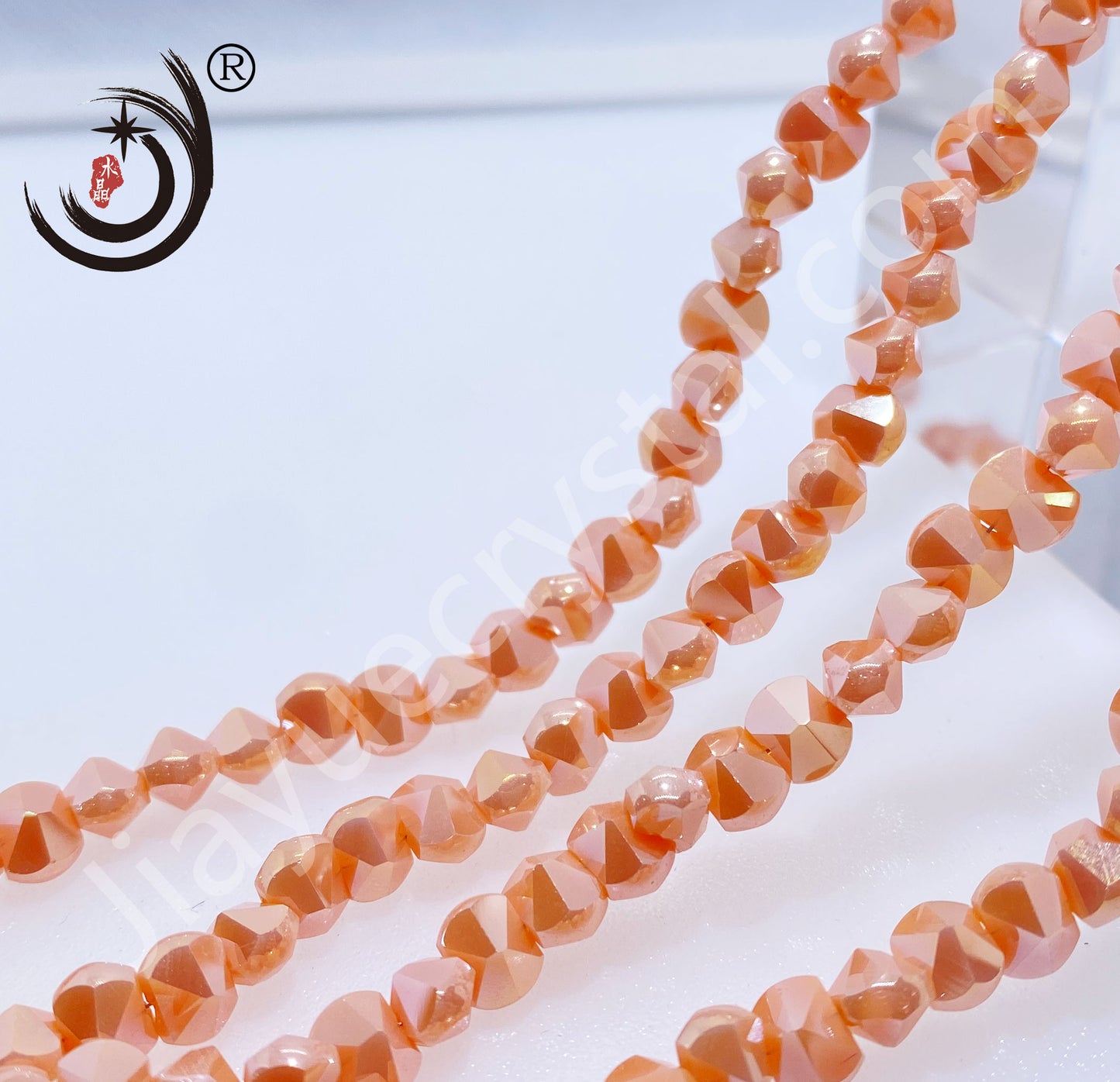 6MM Unique Design Crystal Glass Beads Whole Sale For DIY Jewelry (20016)