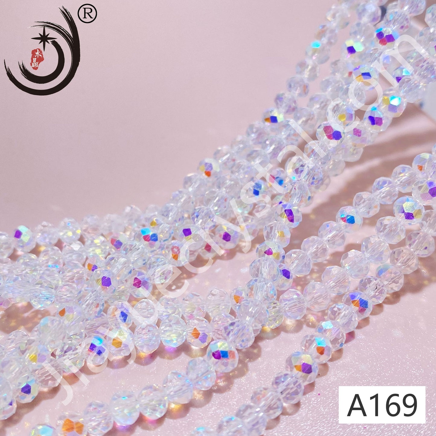 4MM Rondelle Beads Glass Crystal  Beads Wholesale For DIY Jewelry (10004)