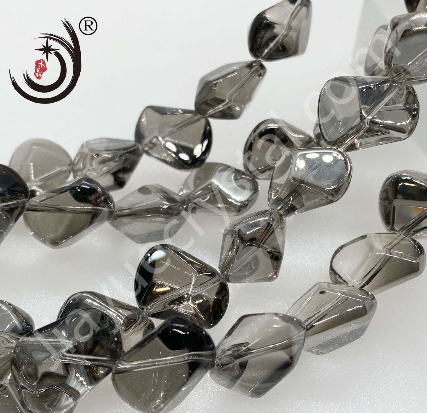 Stone Shape Crystal Glass Beads Whole Sale For DIY Jewelry (30023)