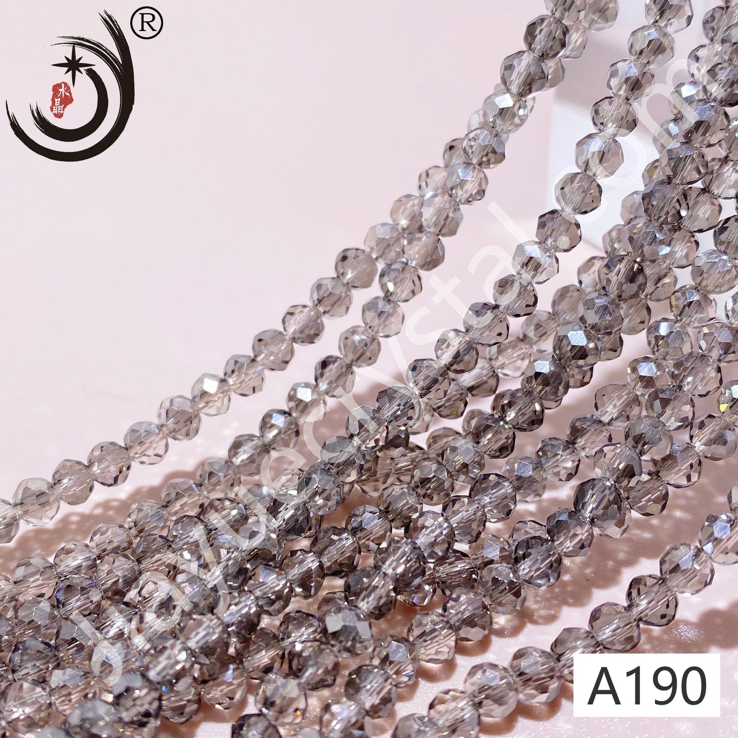 4MM Rondelle Beads Glass Crystal  Beads Wholesale For DIY Jewelry (10004)