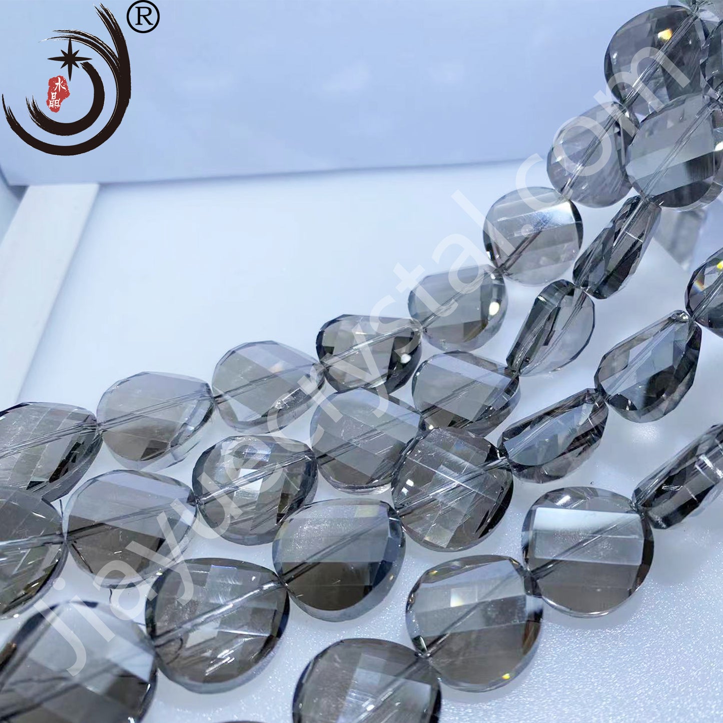 14MM Chinese ingot Crystal Glass Beads disco ball Wholesale For DIY Jewelry （50071）