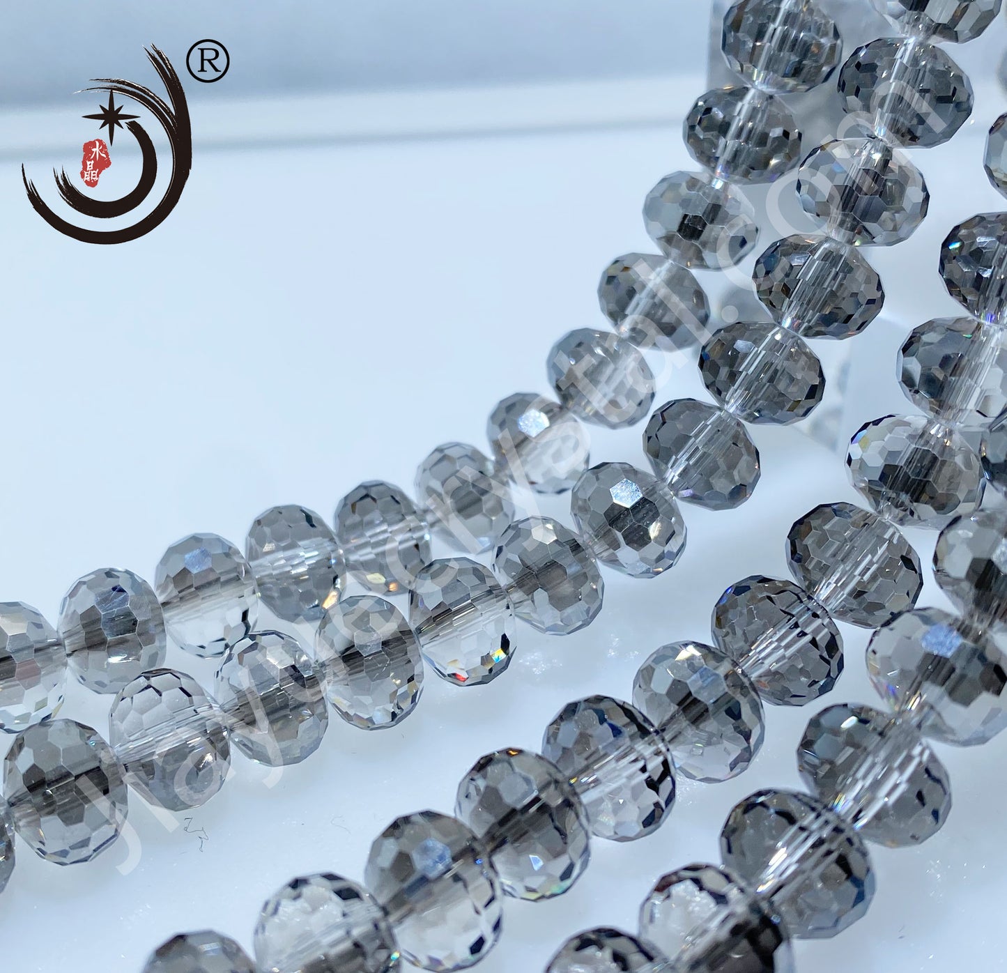 8MM 96 Faceted Rondelle Crystal Glass Beads Wholesale For DIY Jewelry (15500)