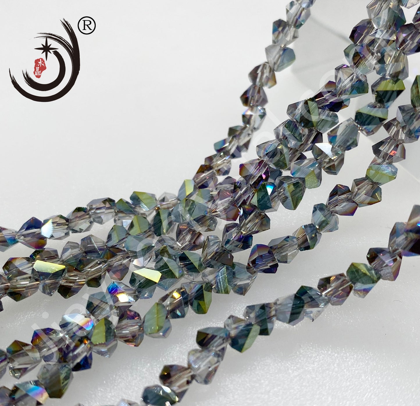 4MM/6MM Triangle Shape Crystal Glass Beads Wholesale For DIY Jewelry (15602)