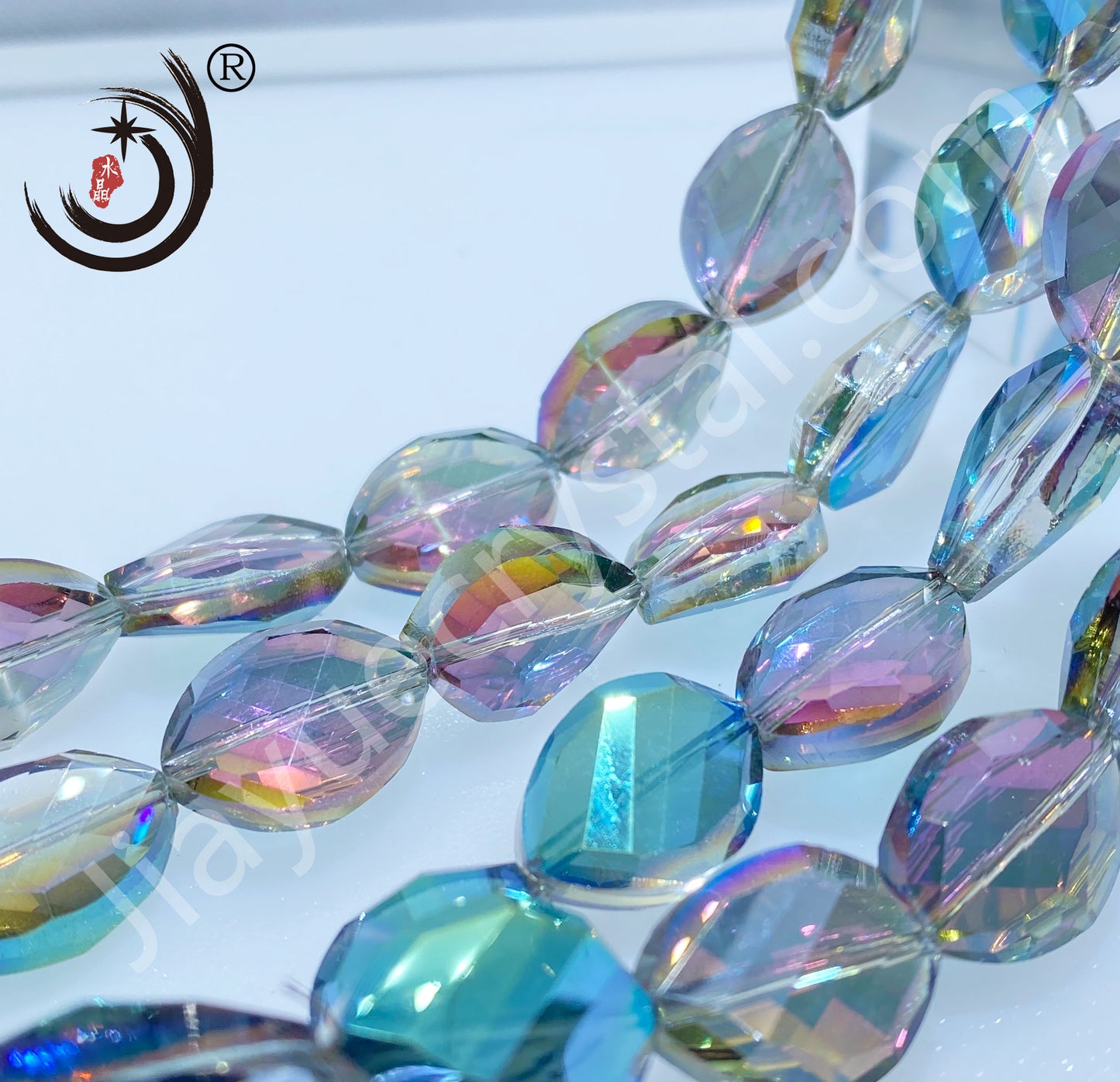 13X17MM Twist Beads Crystal Glass Beads Whole Sale For DIY Jewelry (15400)