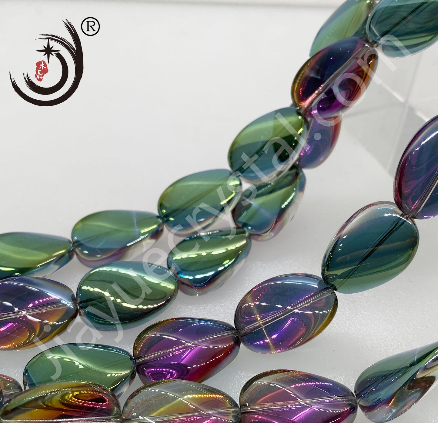 18MM Willow Leaf Shape Crystal Glass Beads Whole Sale For DIY Jewelry (30018)