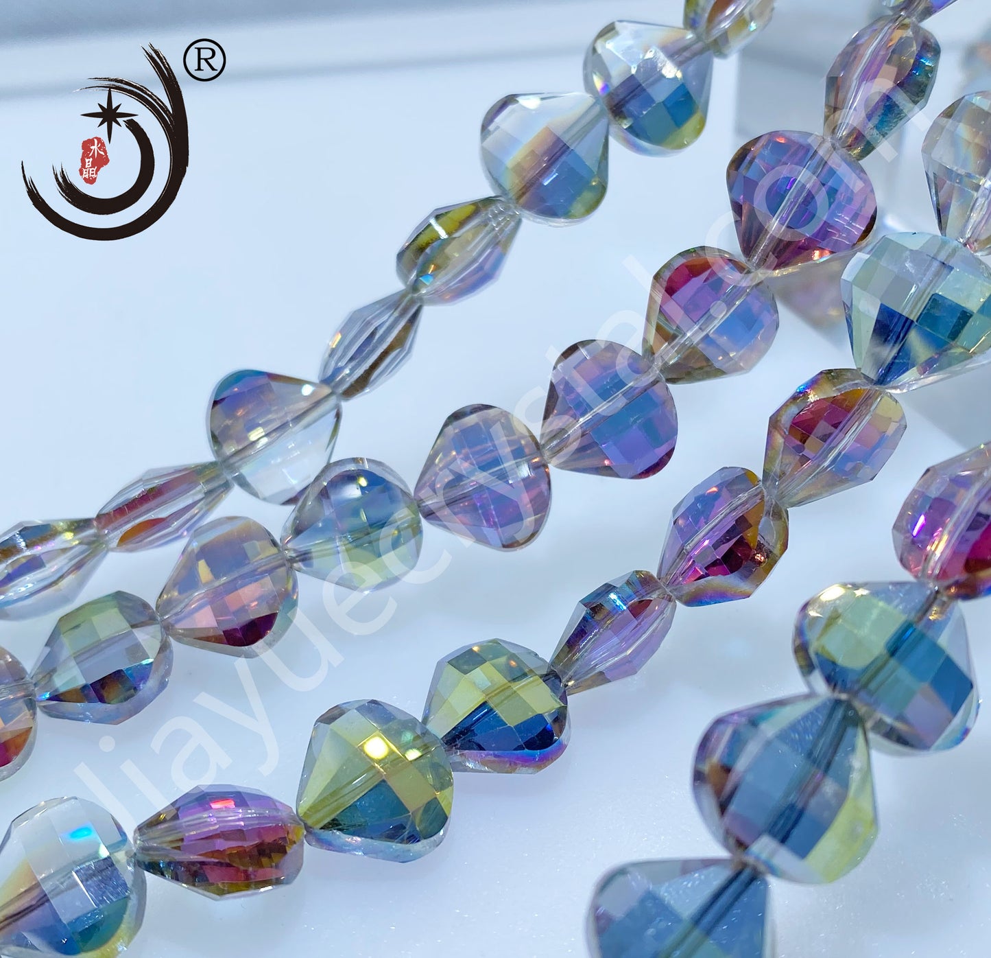 12MM Flower Basket Shape Glass Crystal Beads Wholesale For DIY Jewelry （50080）