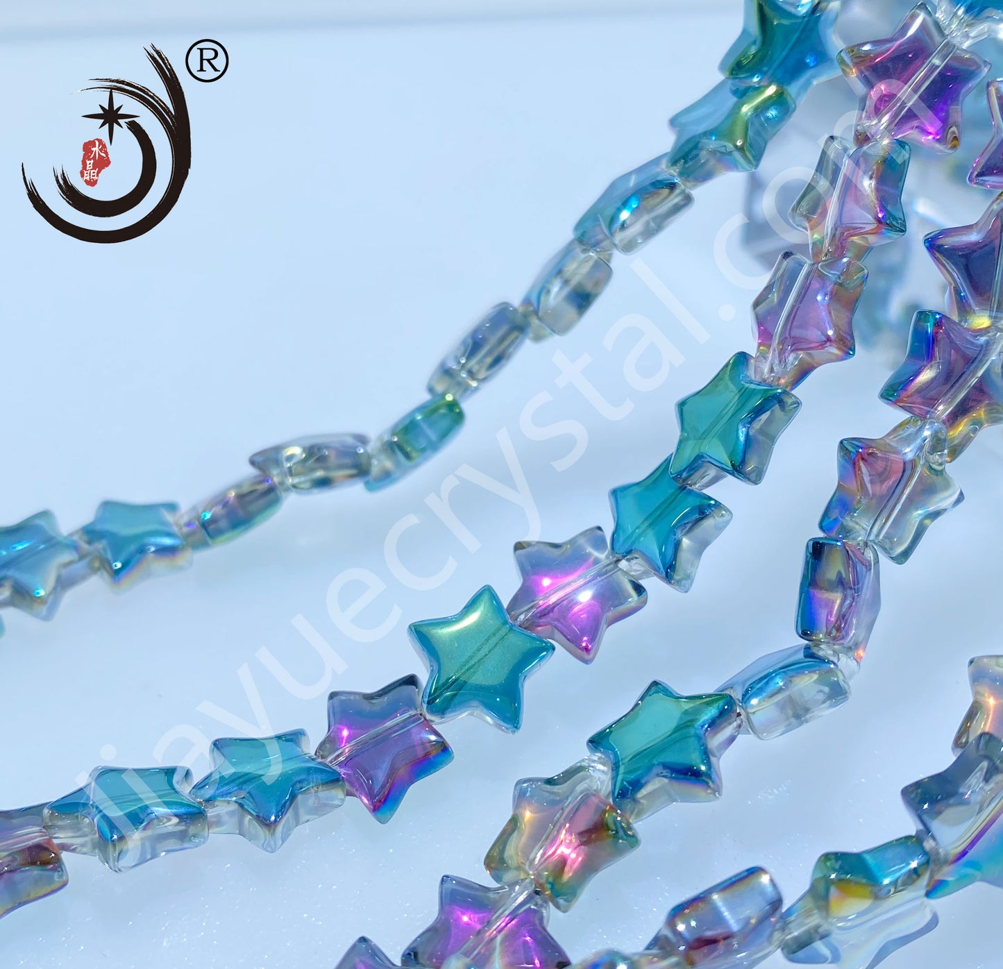 8MM Star Shape Crystal Glass Beads Whole Sale For DIY Jewelry (10135)