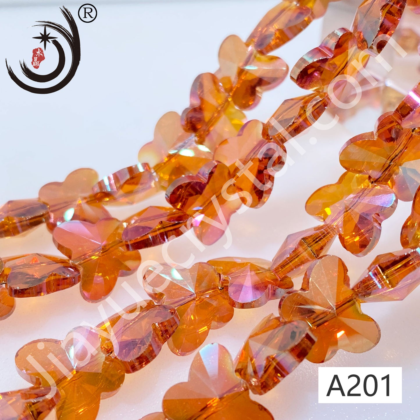 10MM/14MM Butterfly Beads Glass Crystal Beads Wholesale For DIY Jewelry(50034)