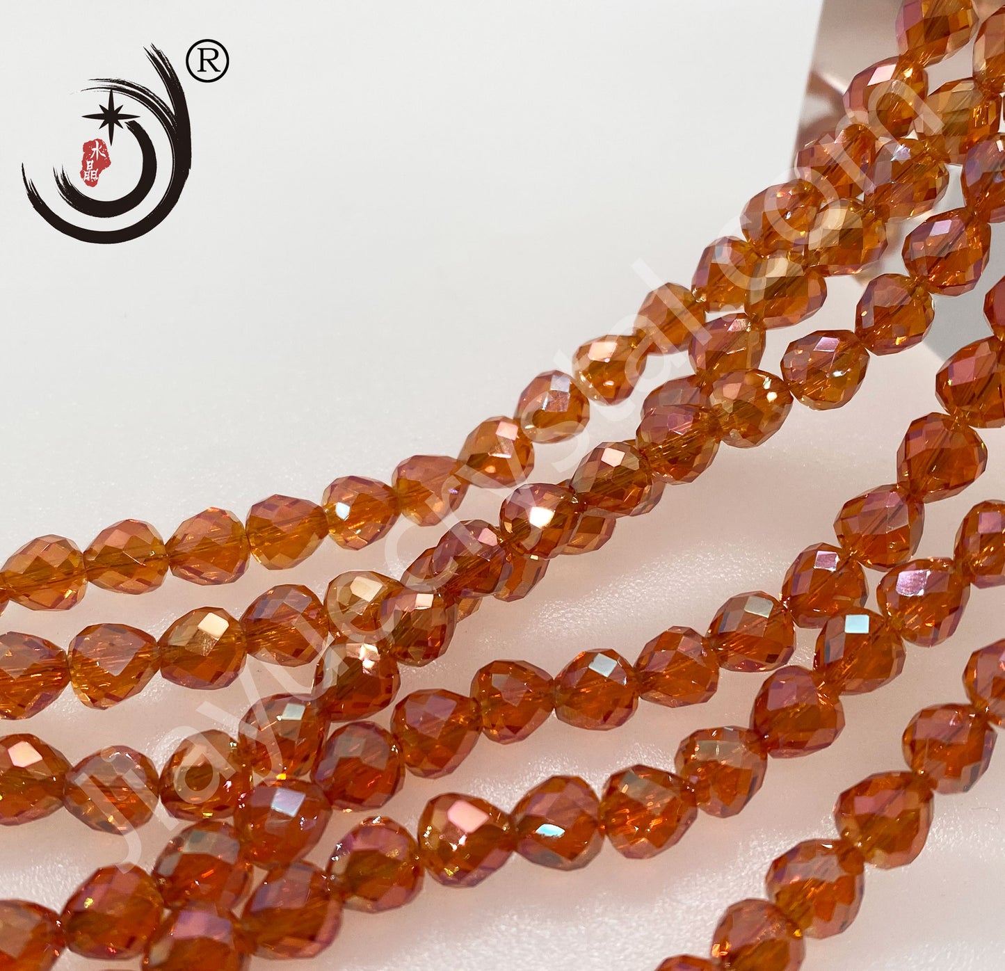 8MM Strawberries Crystal Glass Beads Whole Sale For DIY Jewelry (10123)