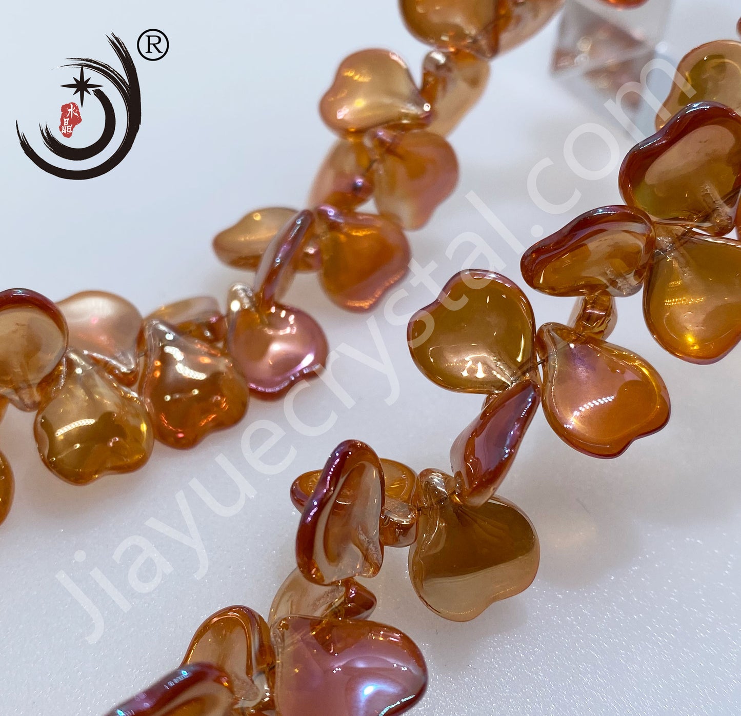 14MM Petals Shape Crystal Glass Beads Whole Sale For DIY Jewelry (30026)