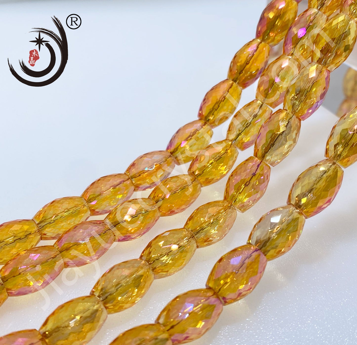 8MM Drum Beads Crystal Glass Beads Wholesale For DIY Jewelry (10108）