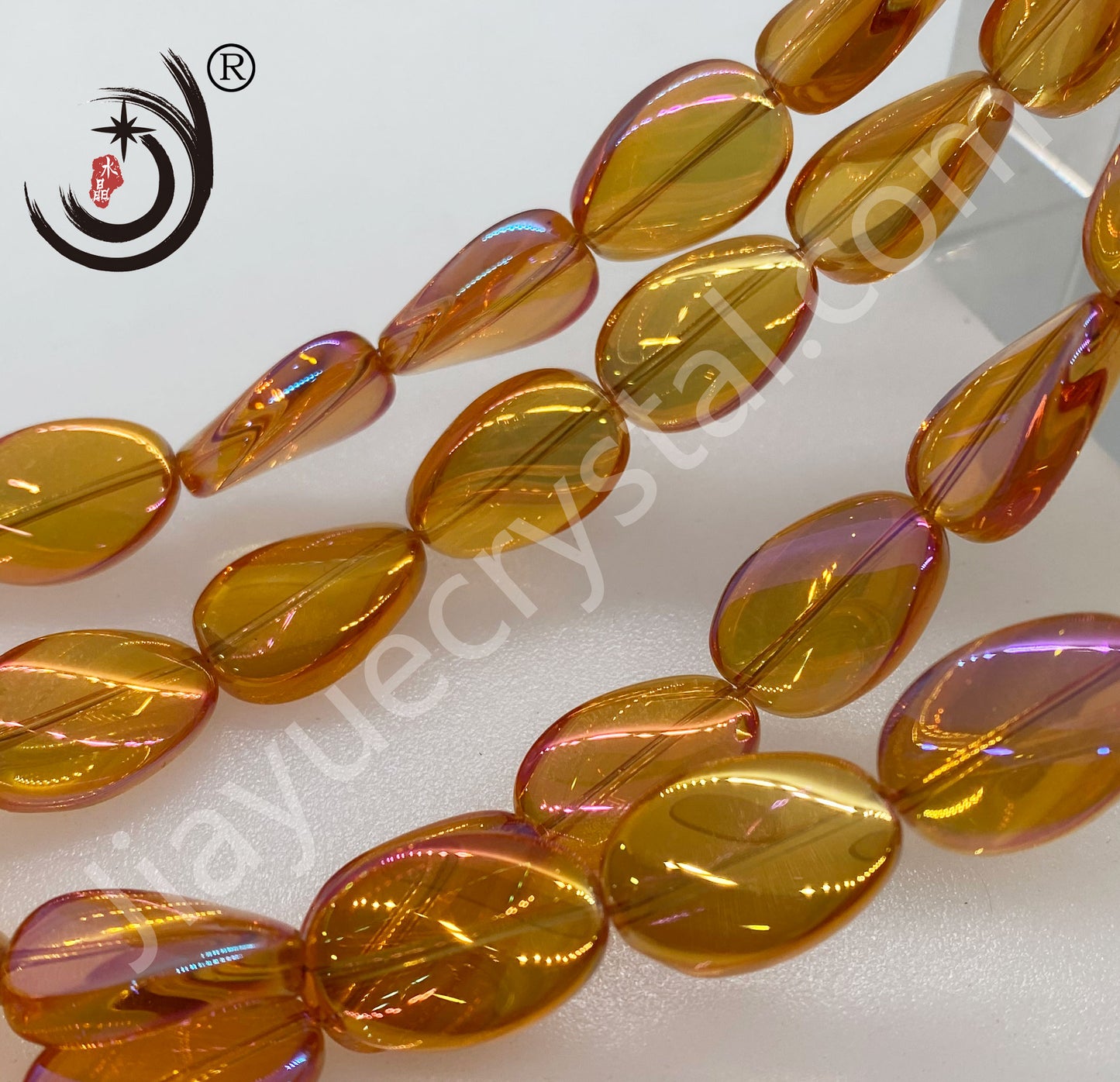 18MM Willow Leaf Shape Crystal Glass Beads Whole Sale For DIY Jewelry (30018)