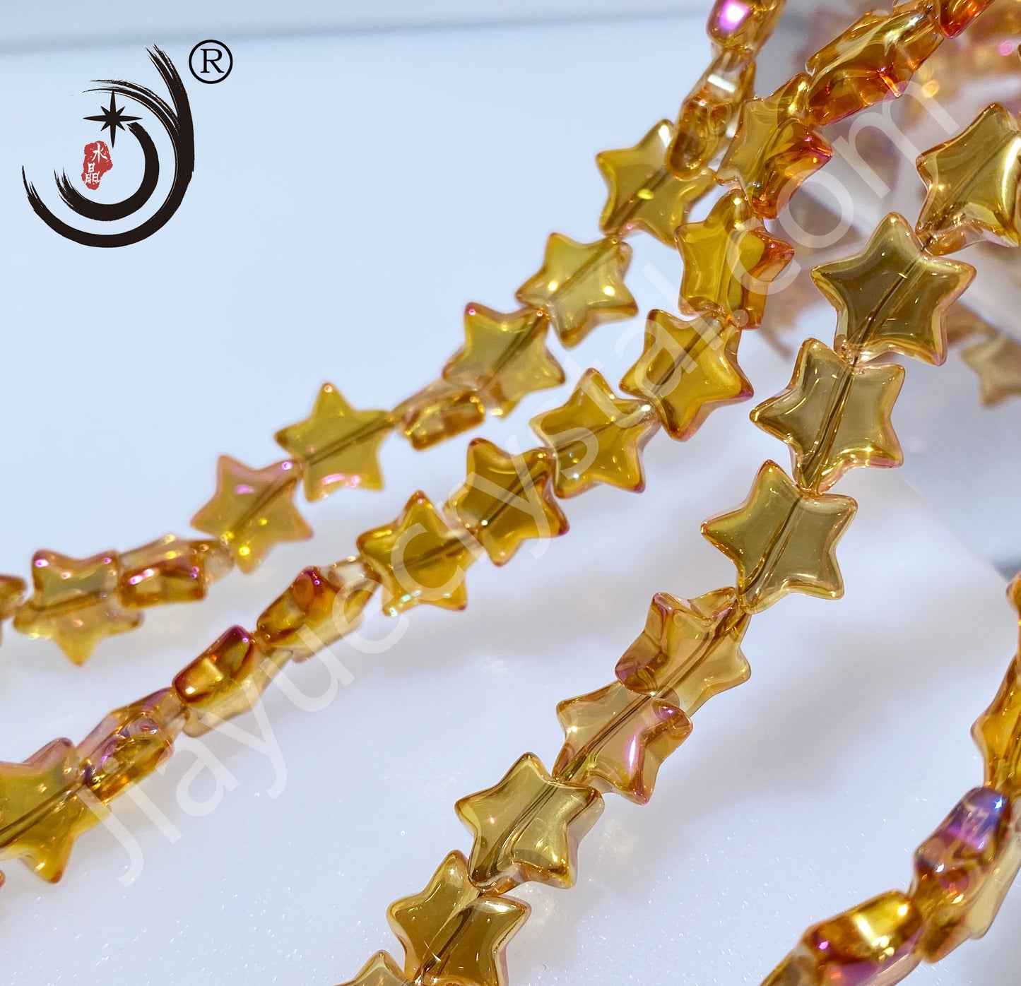 8MM Star Shape Crystal Glass Beads Whole Sale For DIY Jewelry (10135)