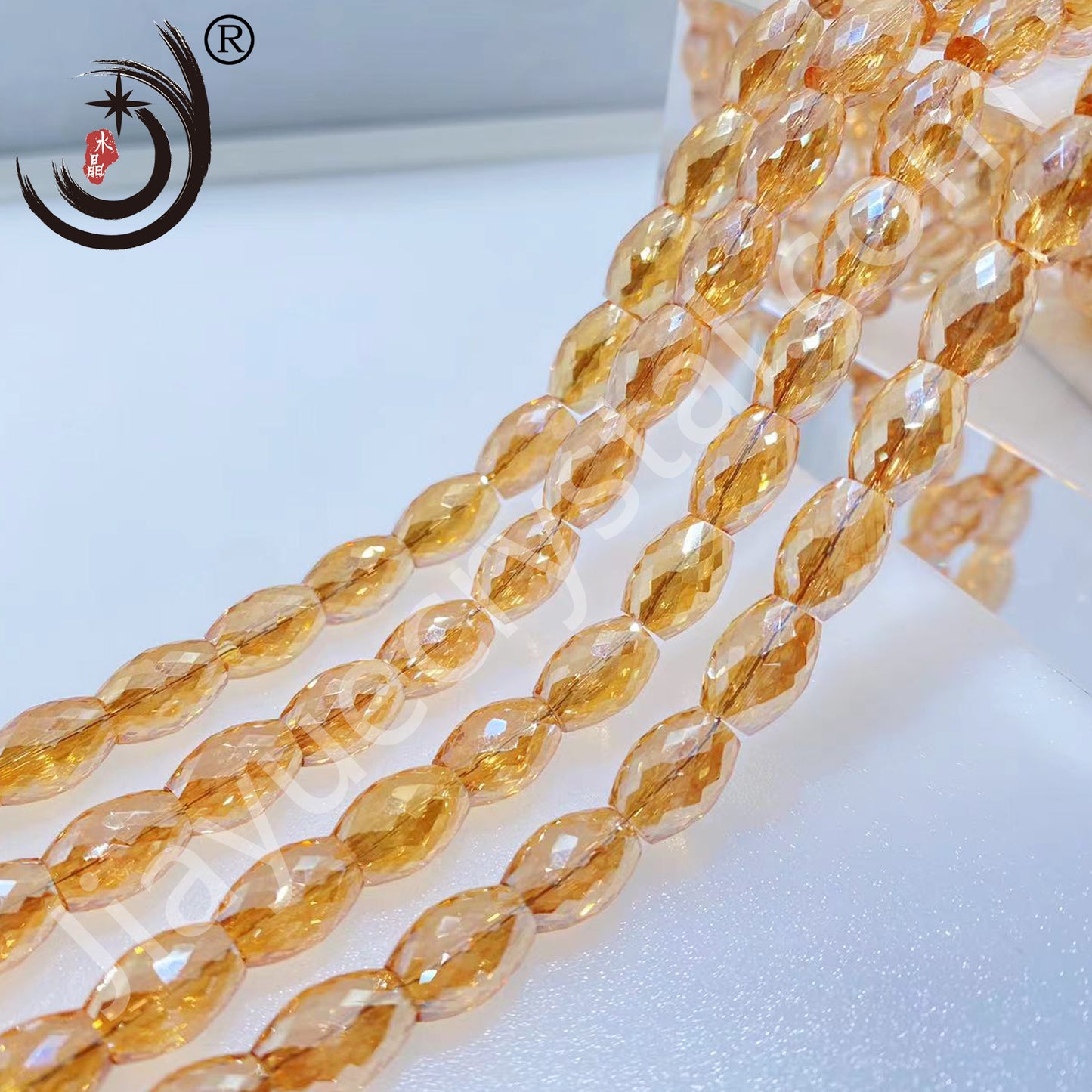 8MM Drum Beads Crystal Glass Beads Wholesale For DIY Jewelry (10108）