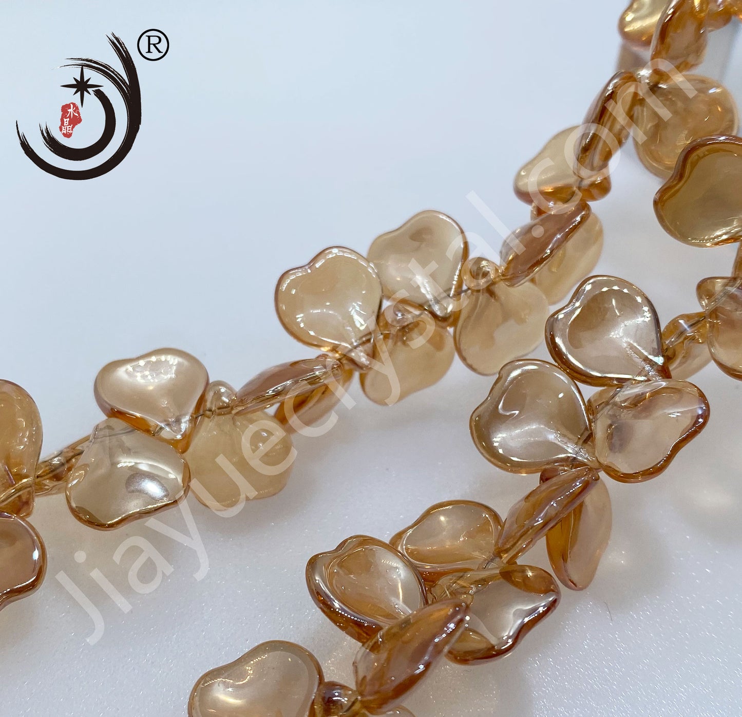 14MM Petals Shape Crystal Glass Beads Whole Sale For DIY Jewelry (30026)