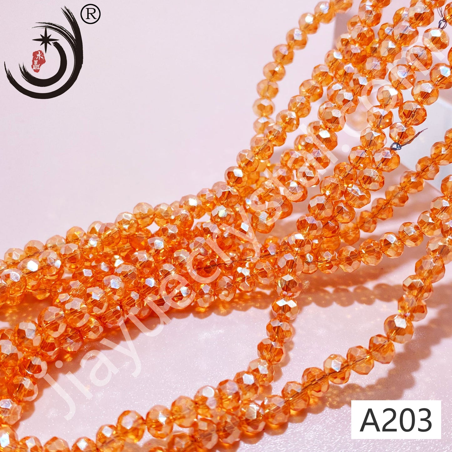 6MM Rondelle Beads Glass Crystal Beads Wholesale For DIY Jewelry (10005)