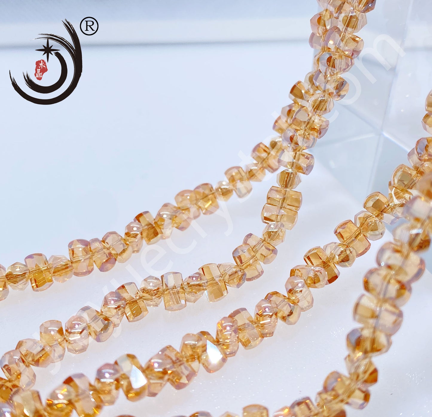 6MM Bone Beads Glass Crystal Beads Wholesale For DIY Jewelry (10019)