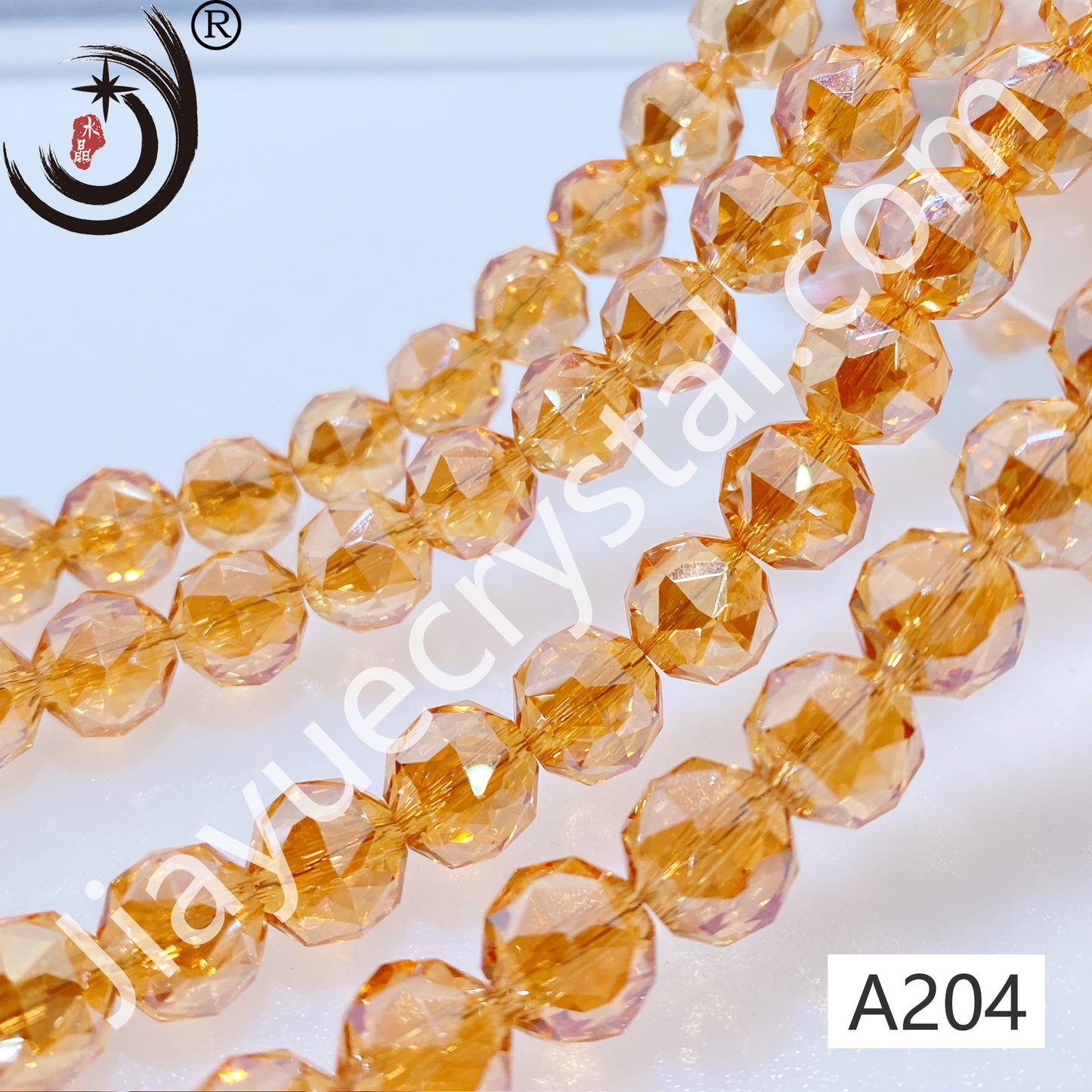 8MM Flower Ball  Beads Glass Crystal  Beads Wholesale For DIY Jewelry （10162）