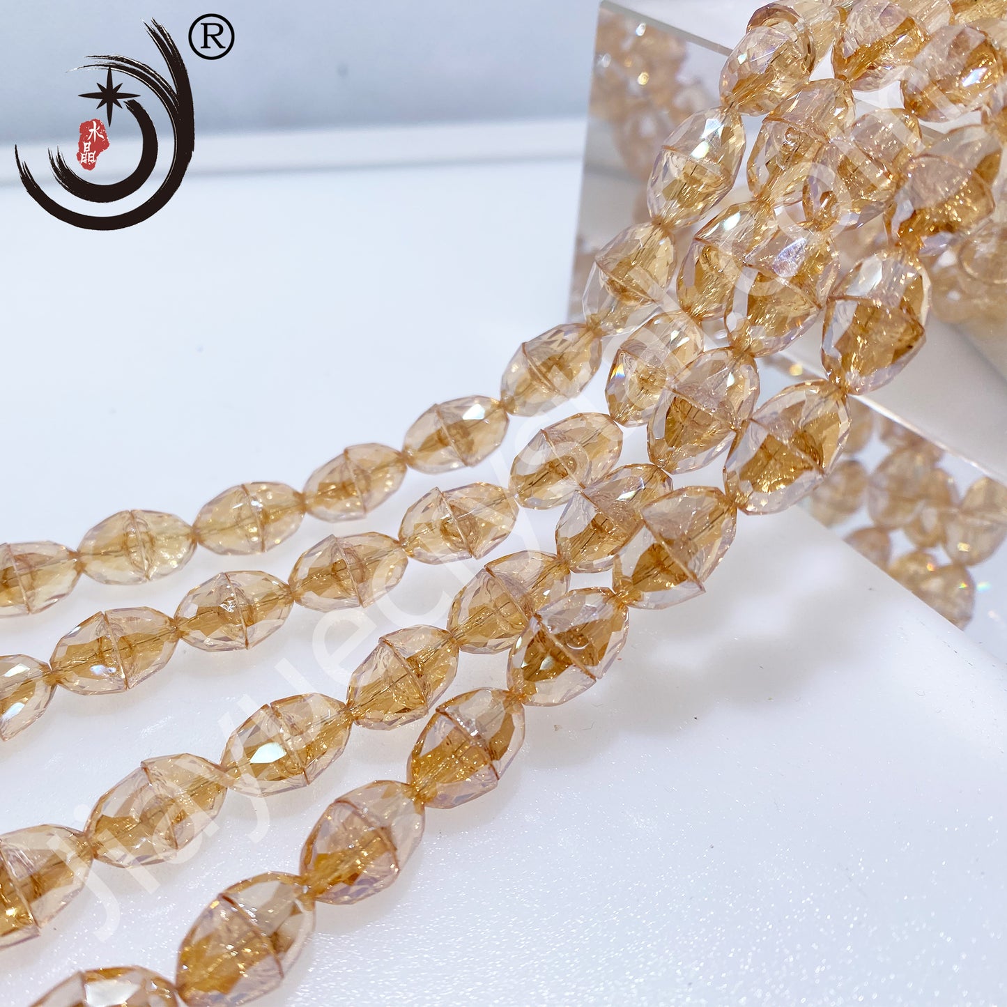 8MM Bell Beads Glass Crystal Beads Wholesale For DIY Jewelry （20001）