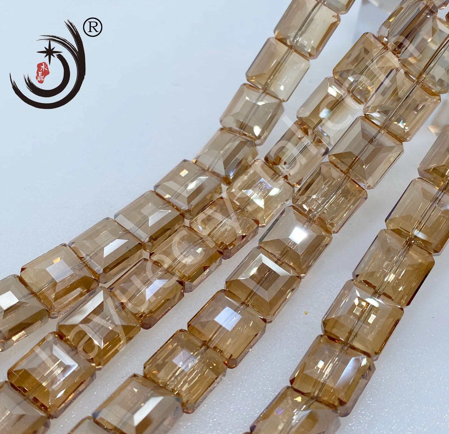 13MM Cube Square Flat Beads Glass Crystal Beads Wholesale For DIY Jewelry (10220)