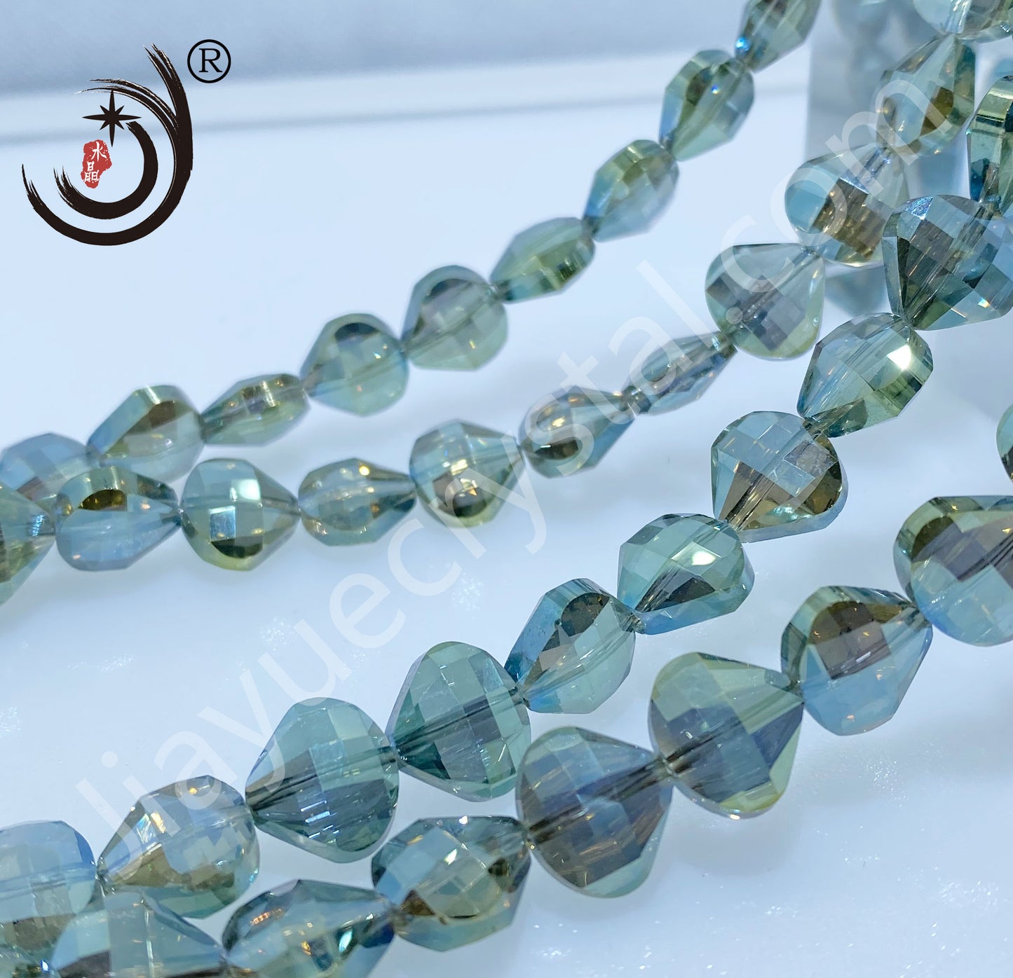 12MM Flower Basket Shape Glass Crystal Beads Wholesale For DIY Jewelry （50080）