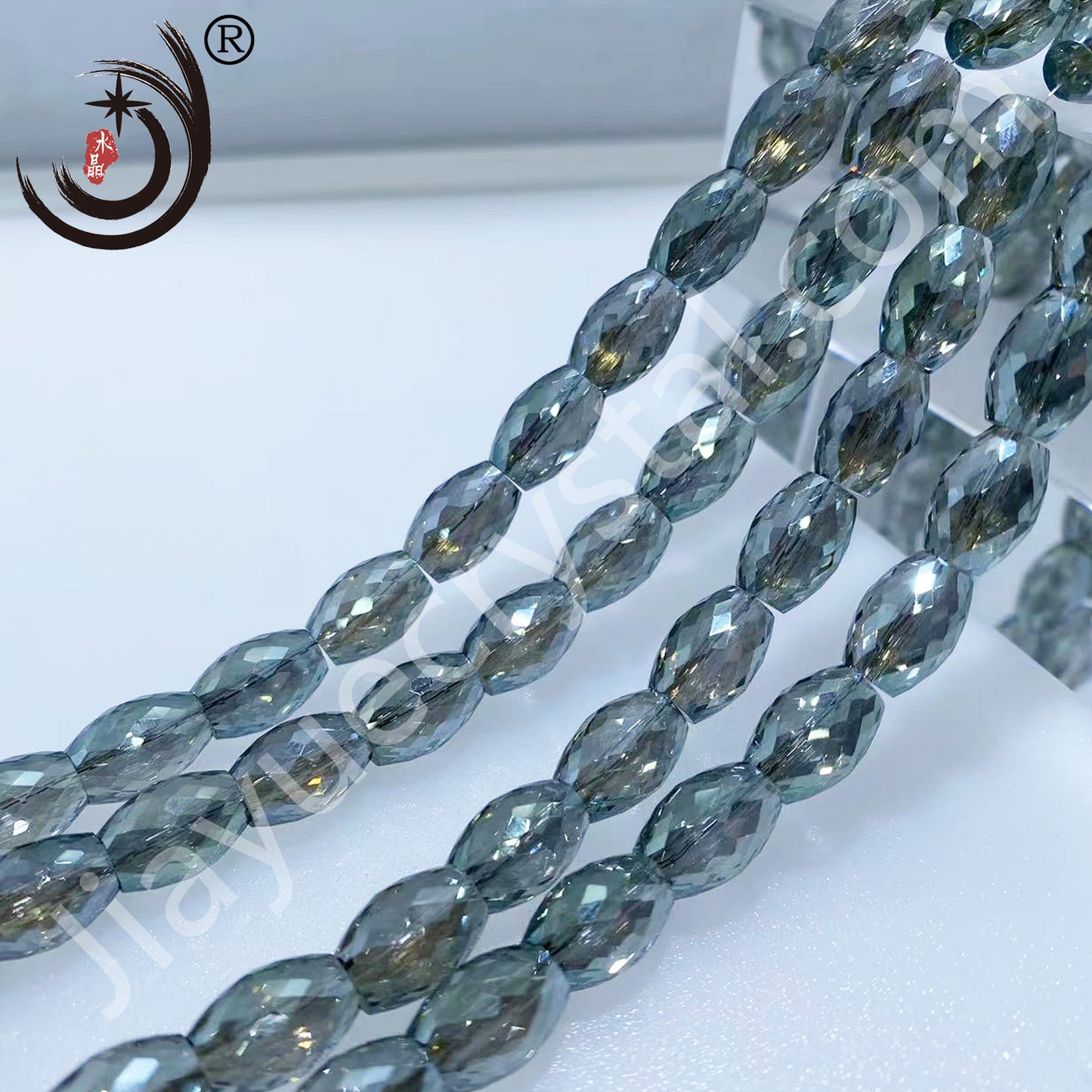 8MM Drum Beads Crystal Glass Beads Wholesale For DIY Jewelry (10108）