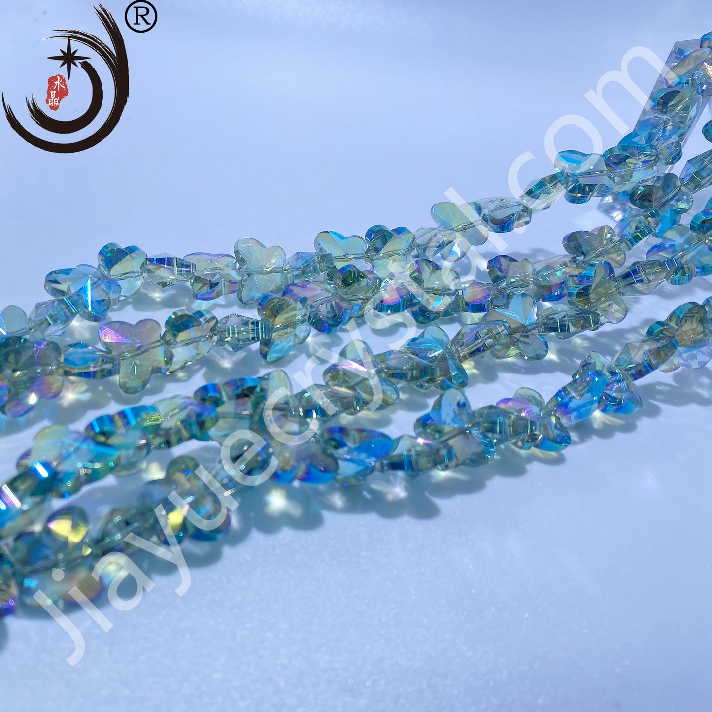 10MM/14MM Butterfly Beads Glass Crystal Beads Wholesale For DIY Jewelry(50034)