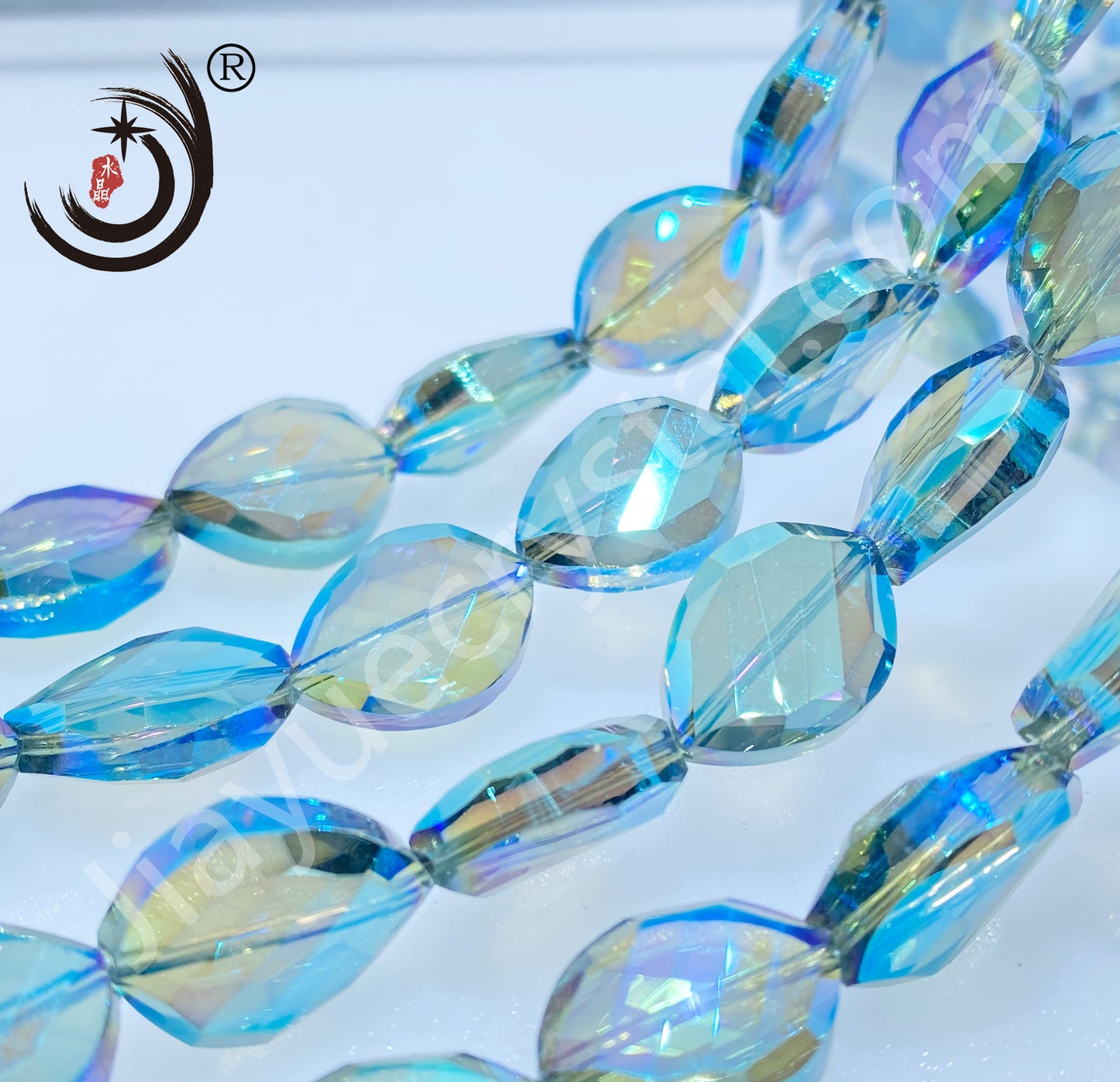 13X17MM Twist Beads Crystal Glass Beads Whole Sale For DIY Jewelry (15400)