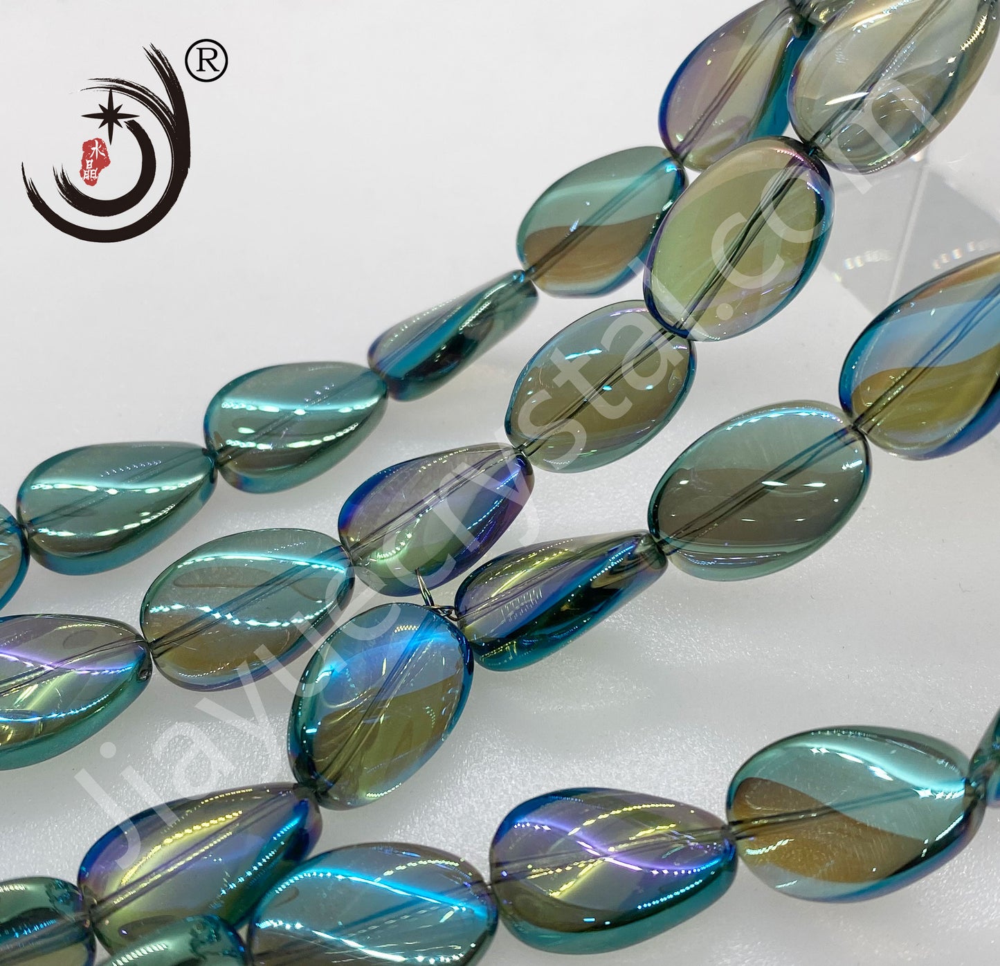 18MM Willow Leaf Shape Crystal Glass Beads Whole Sale For DIY Jewelry (30018)