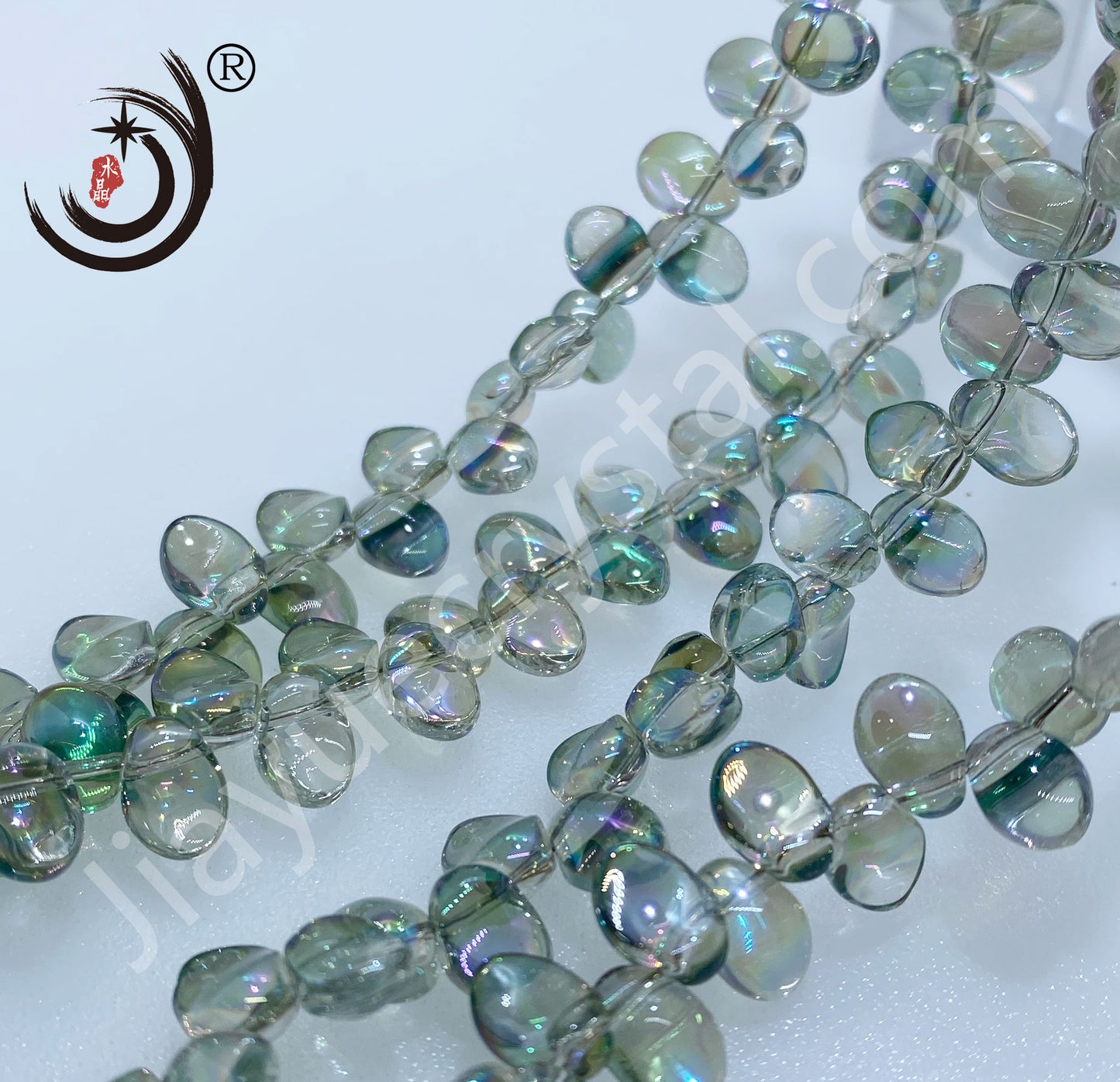 6MM Petals Shape Crystal Glass Beads Whole Sale For DIY Jewelry (15900)