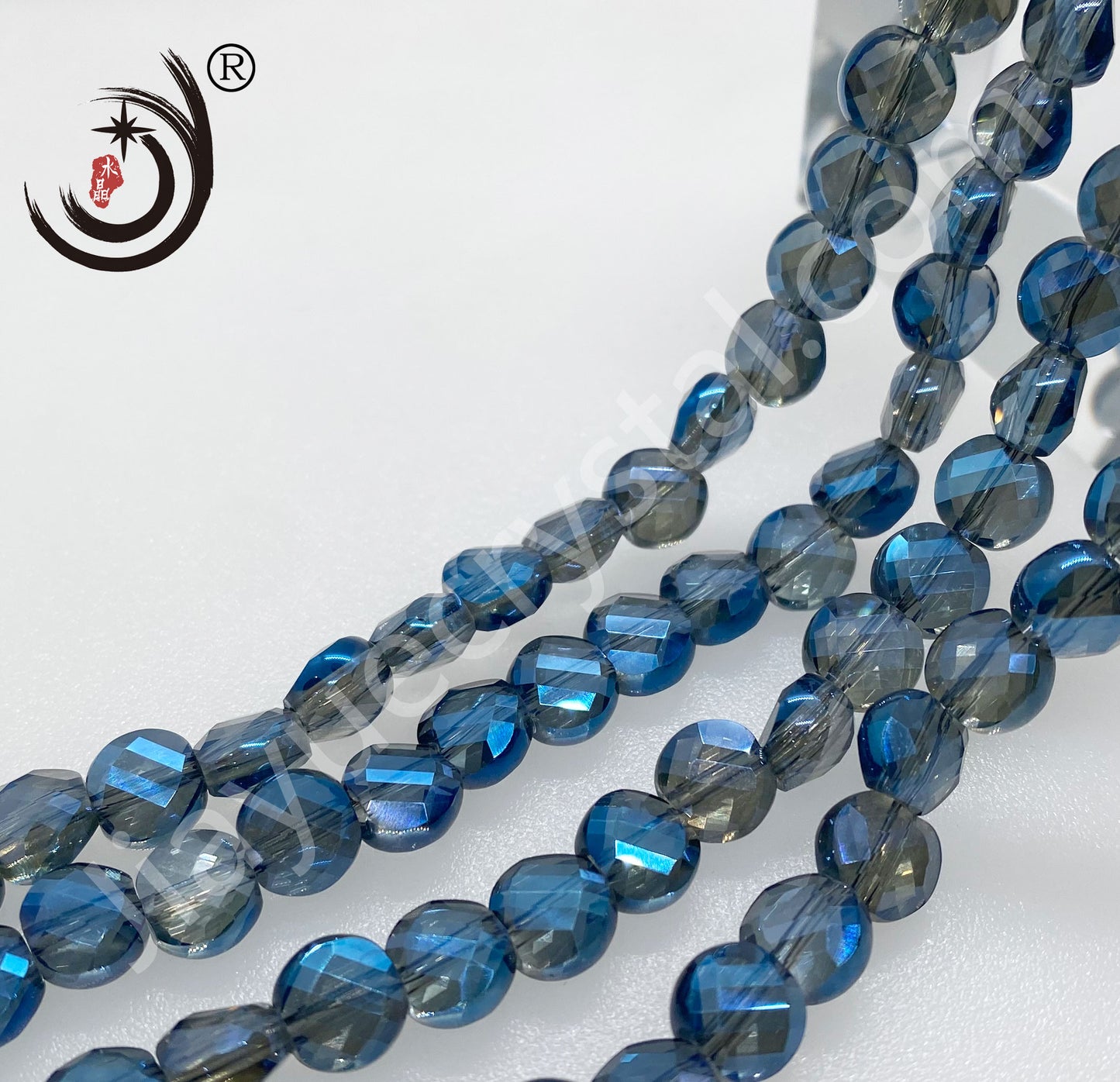 8MM Tile Shape Crystal Glass Beads Whole Sale For DIY Jewelry (10145)