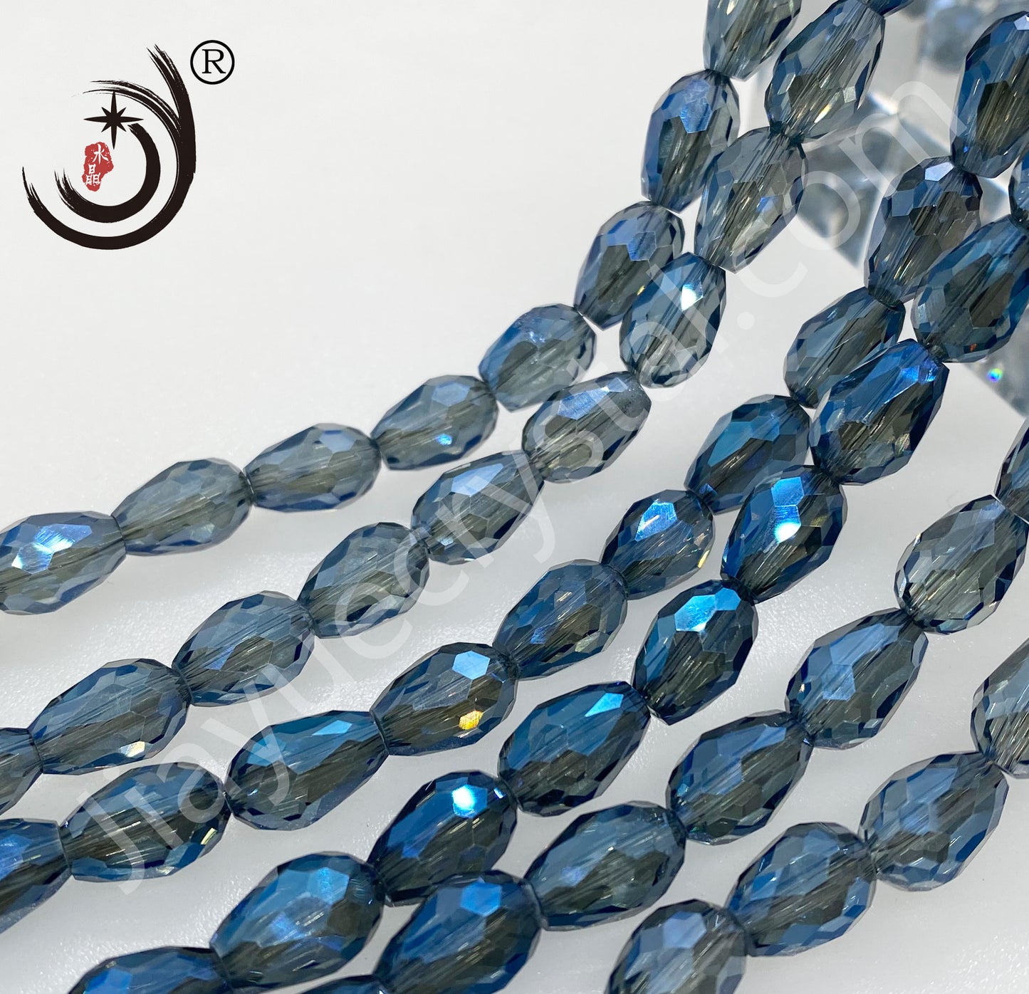 6MM/8MM Water Drop Crystal Glass Beads Whole Sale For DIY Jewelry (10050)