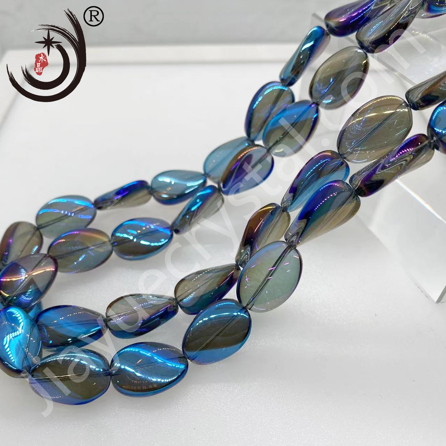 18MM Willow Leaf Shape Crystal Glass Beads Whole Sale For DIY Jewelry (30018)