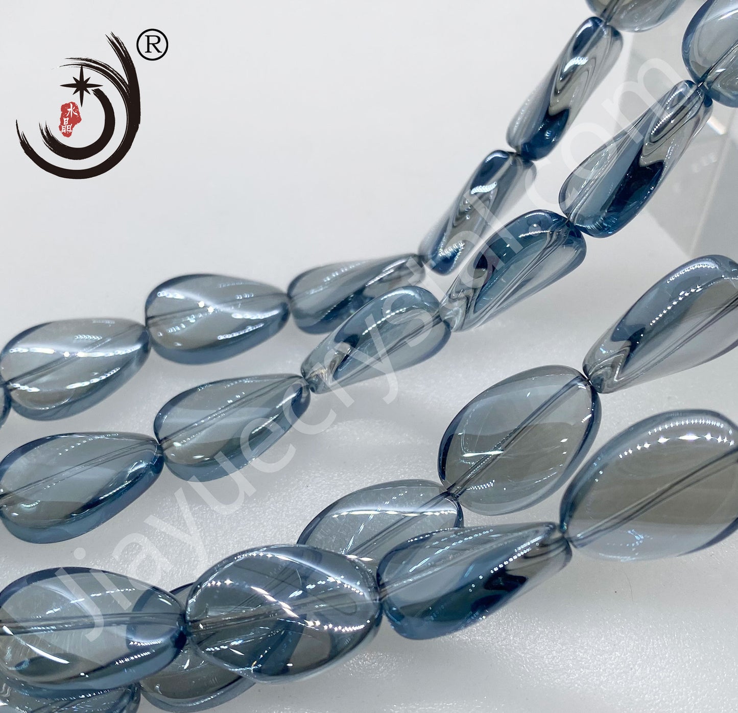 18MM Willow Leaf Shape Crystal Glass Beads Whole Sale For DIY Jewelry (30018)